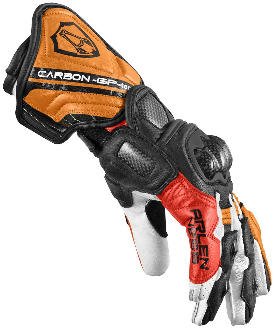 Arlen Ness RG-X Motorcykelhandsker sort/hvid/orange 2XL Figur 3