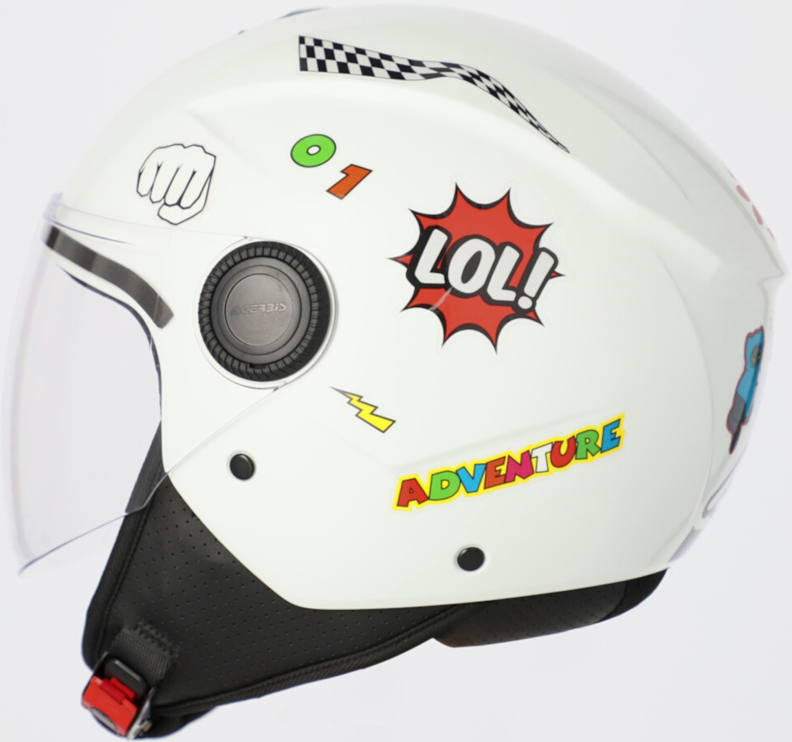 Acerbis Jet Brezza Kid Kids Casco Jet Blanco Y/L (51/52) Figura 9