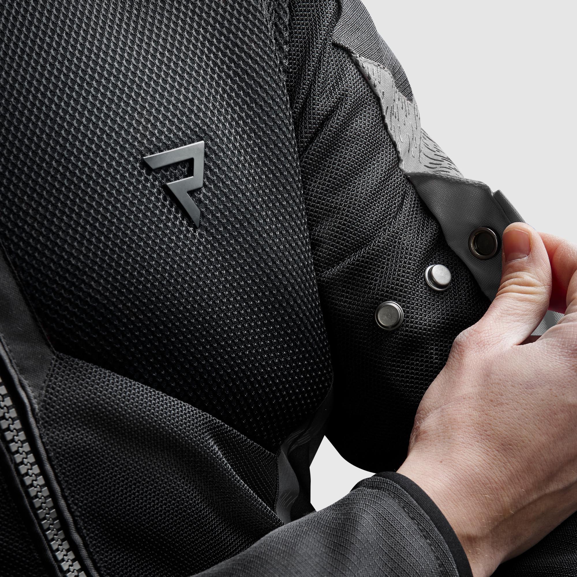 Side view of Rebelhorn Jax waterproof Motorcycle Textile Jacket