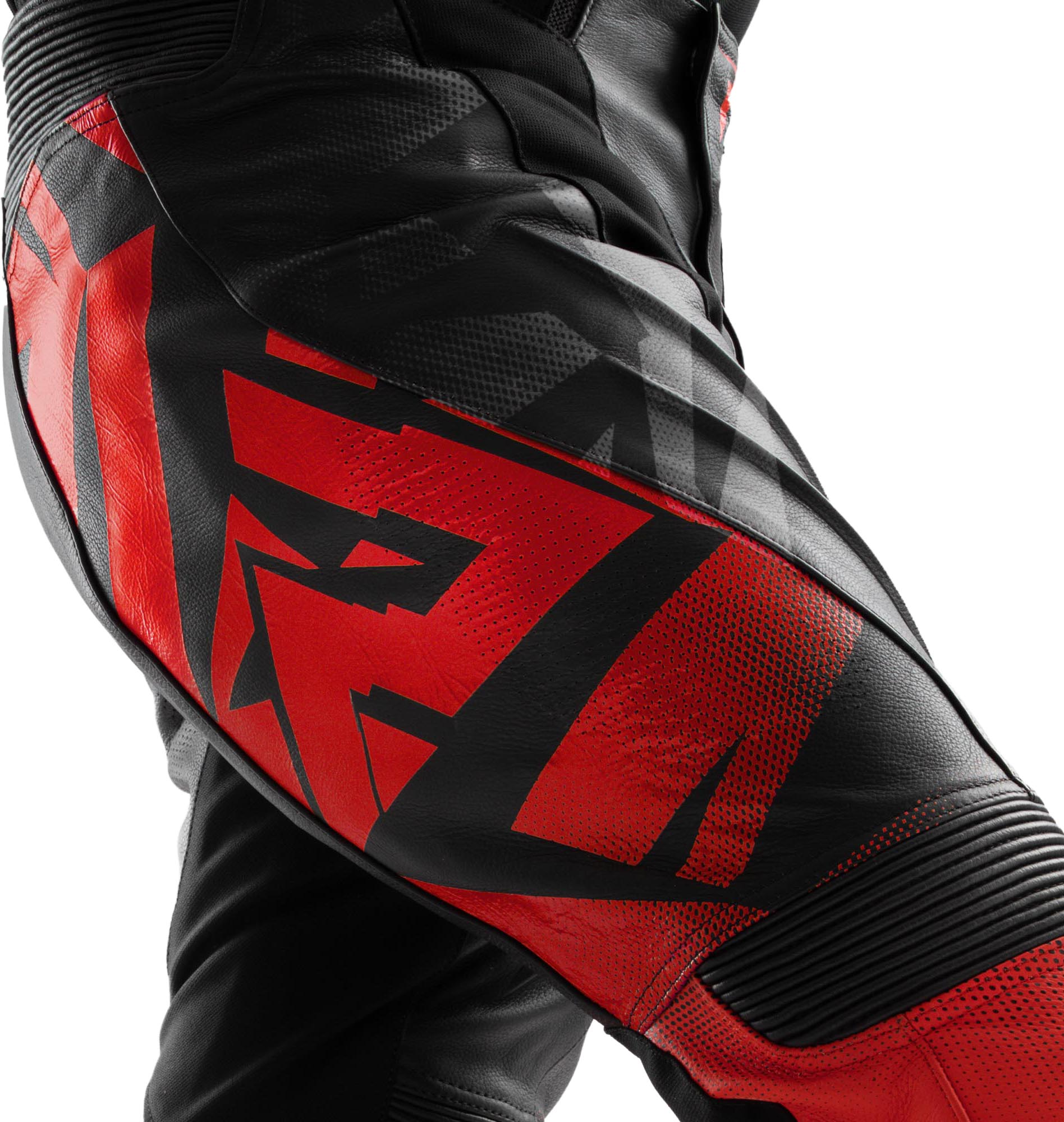 Rebelhorn Inferno Motorrad Lederhose schwarz/rot 58 Abbildung 3