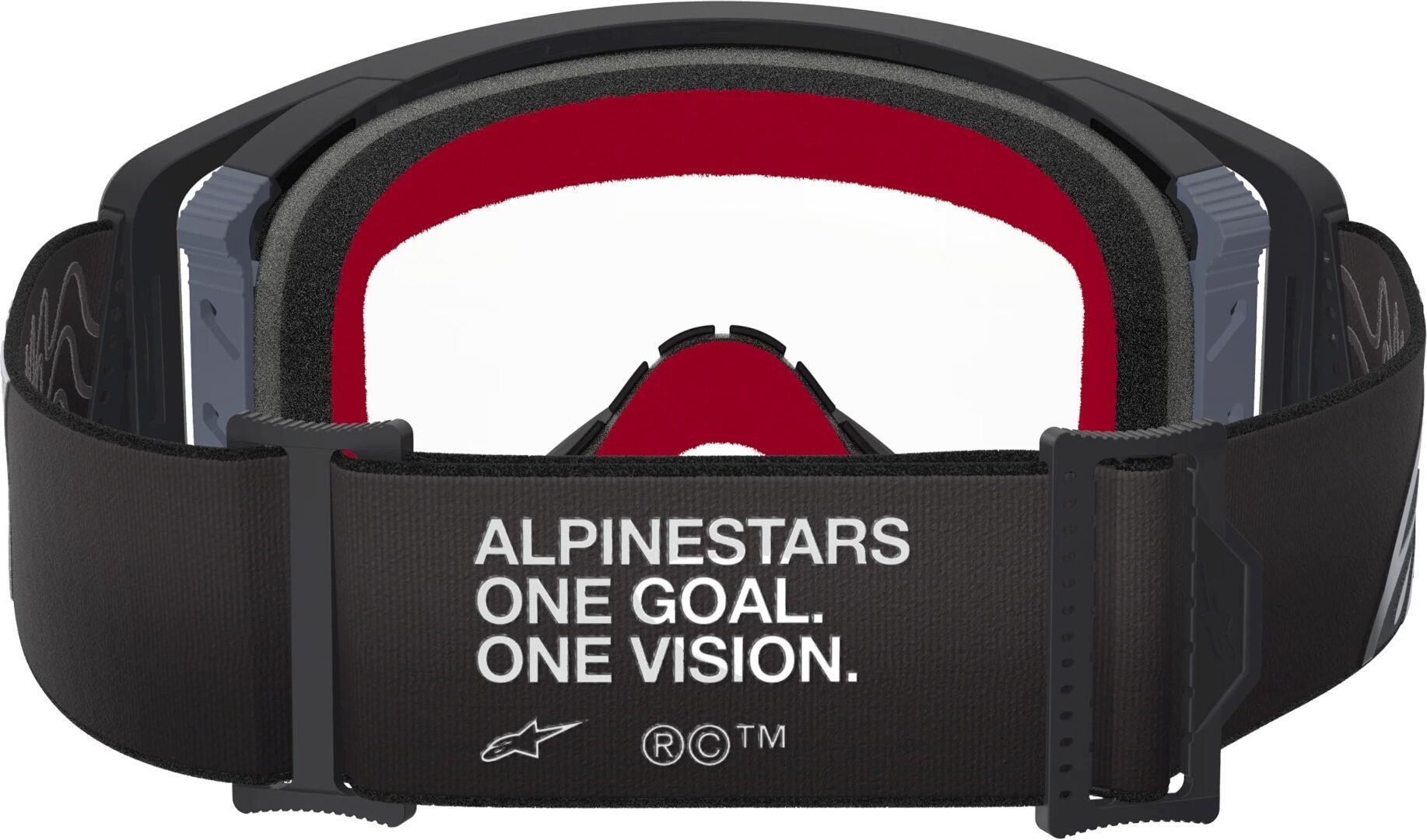 Alpinestars Supertech Corp Absolute Vision Stripe Motocross Glasögon Svart/grå Figur 2