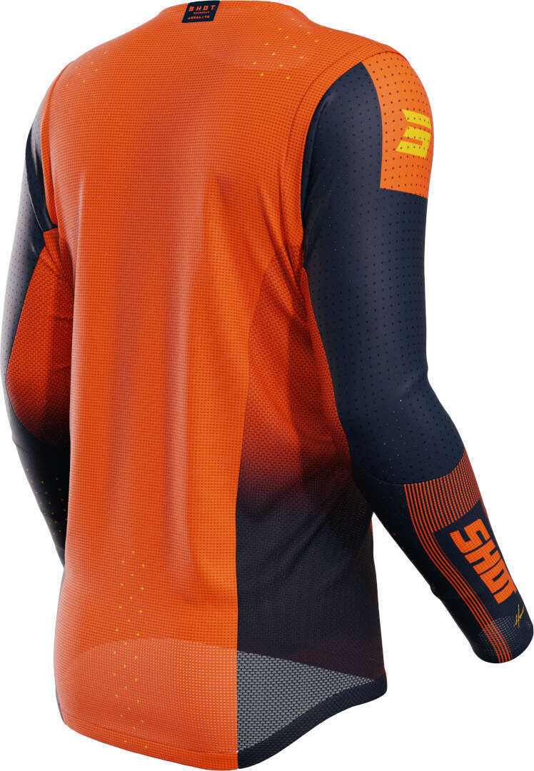 Shot Aerolite Honor Motocross trøje orange/sort M Figur 2