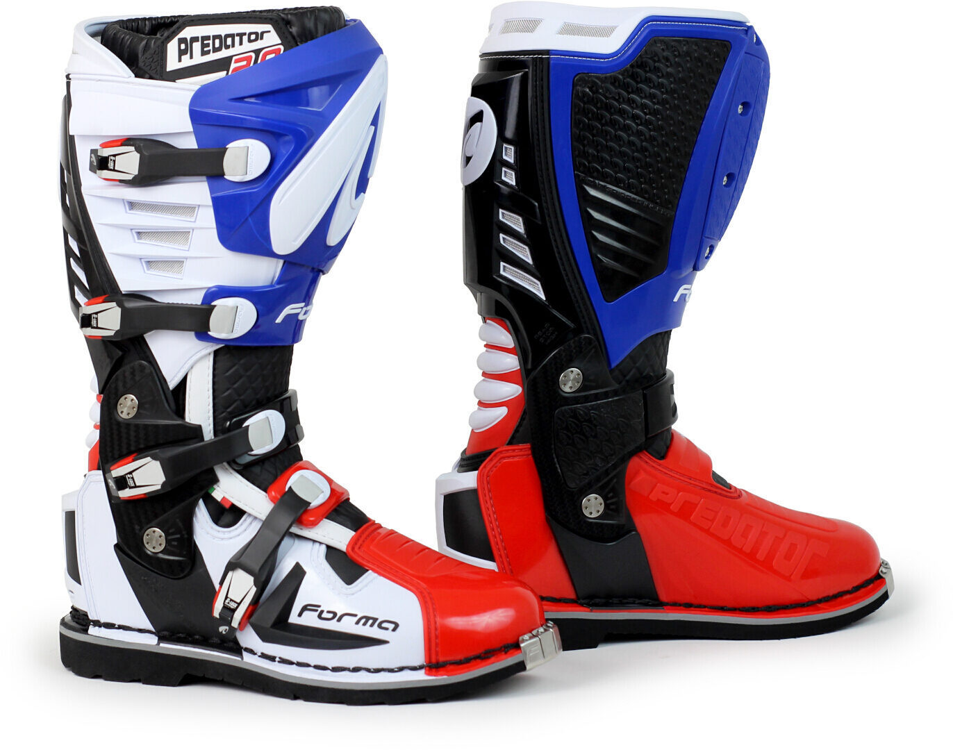 Forma Predator 2.0 Botas de Motocross Azul/Blanco/Rojo 48 Figura 1