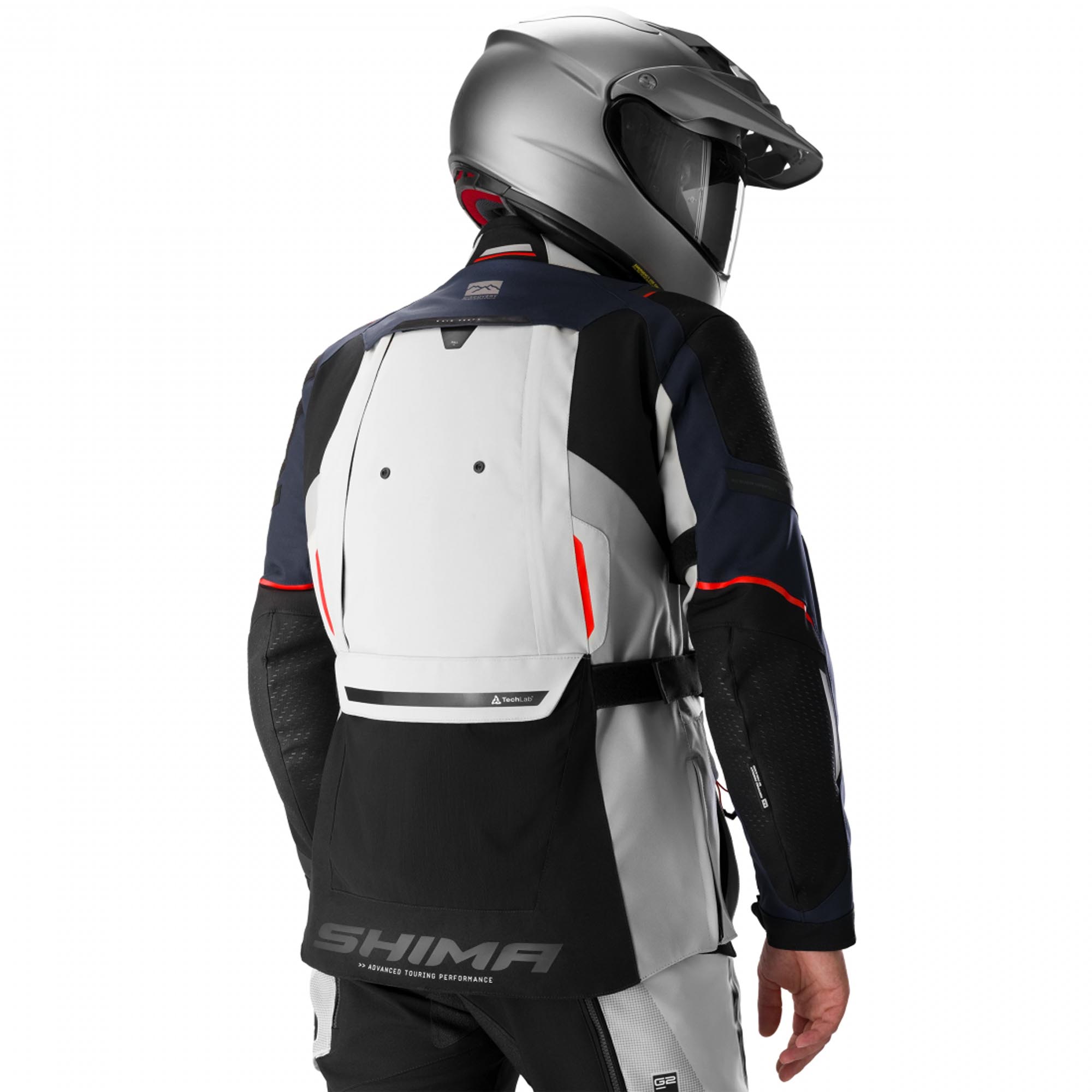 SHIMA Hero 3.0 Motorrad Textiljacke grau/blau L Abbildung 4