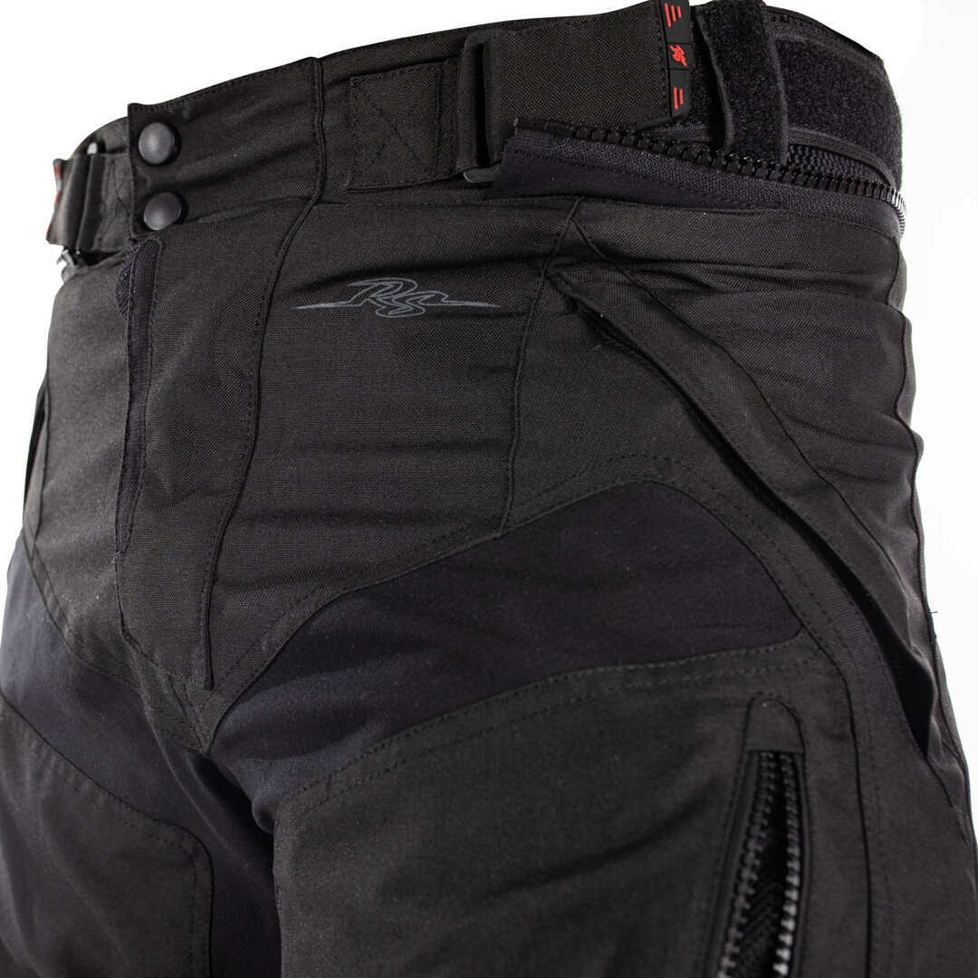 Rusty Stitches Hugo Pantaloni tessili da moto impermeabili nero M Figura 6