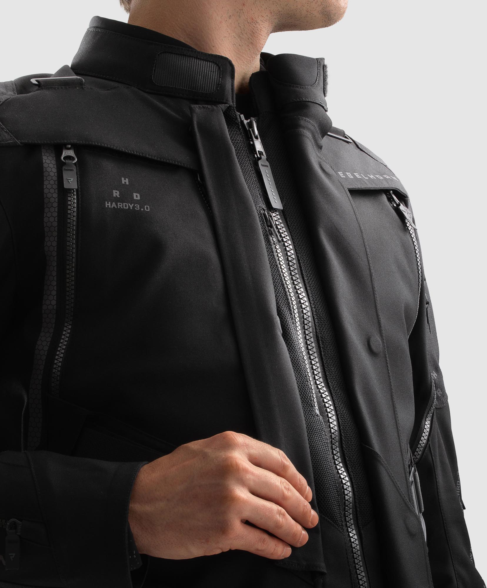 Rebelhorn Hardy 3.0 waterproof Motorcycle Textile Jacket black L Figure 5