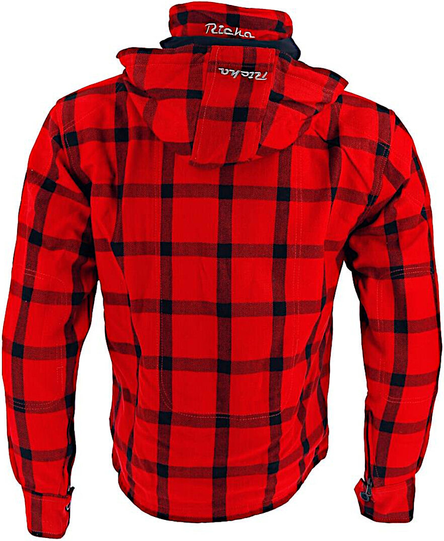 Richa Lumber Jaqueta têxtil da motocicleta vermelho/preto M Figura 2