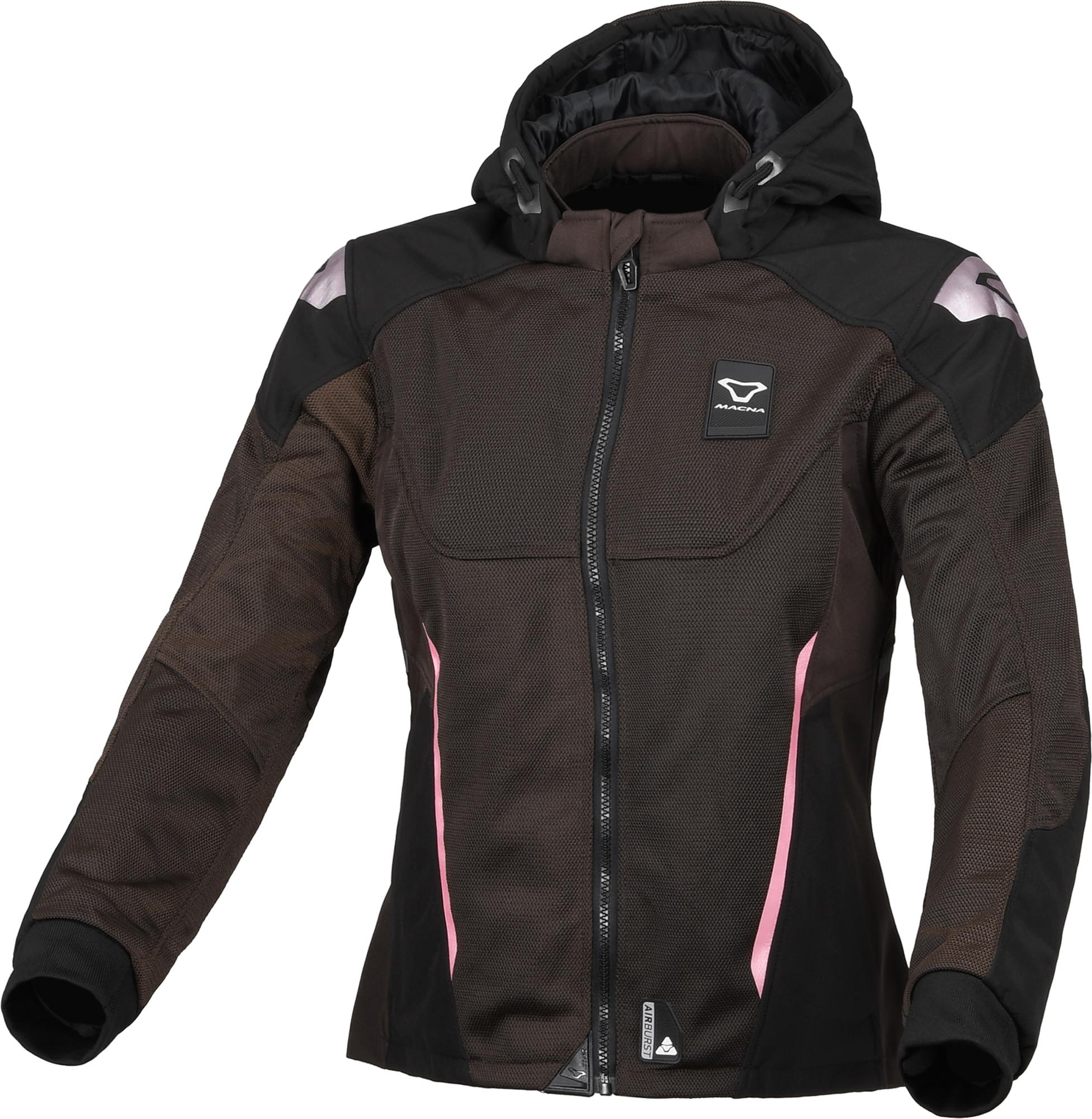 Macna Oximesh Dámská motocyklová textilní bunda tmavě hnědá 2XL Obrázek 1