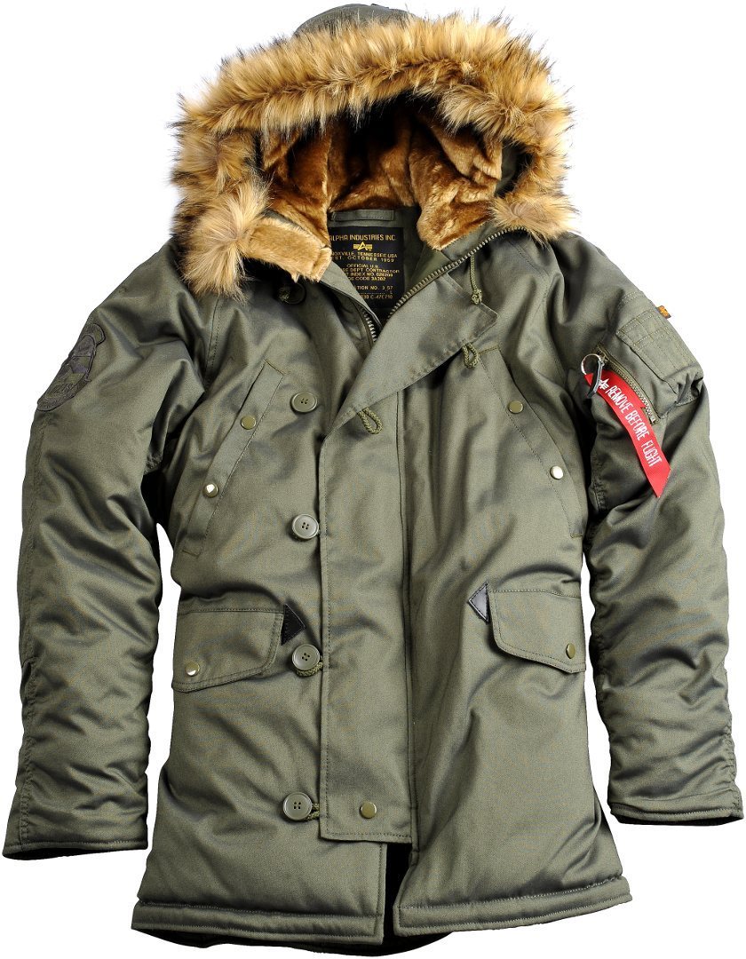 Alpha Industries Explorer ジャケット 濃い緑色 M 図1