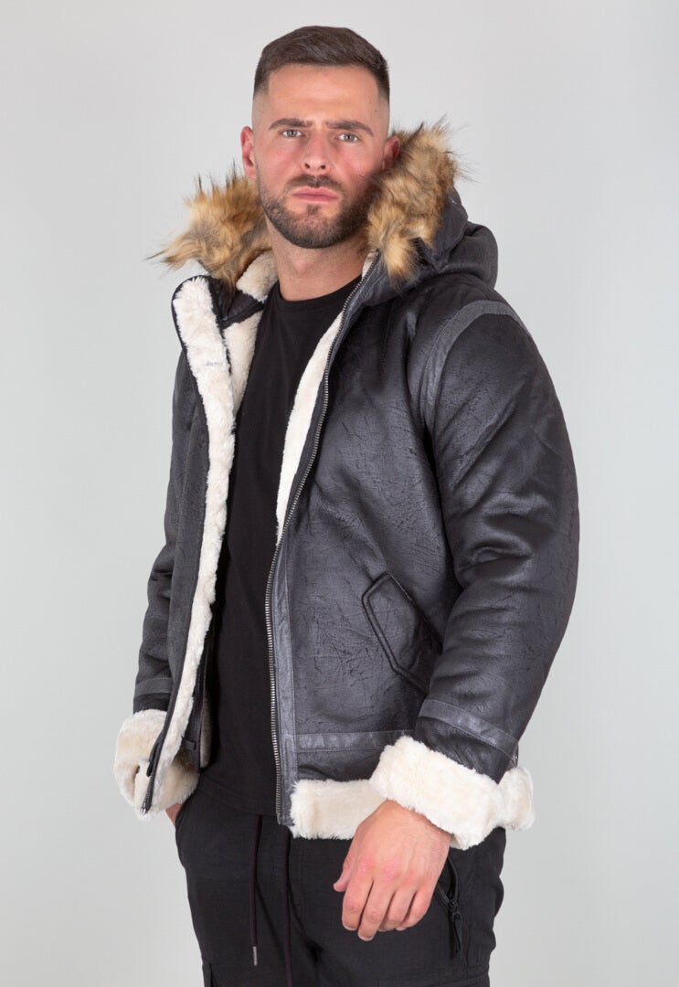 Alpha Industries B3 FL Hooded Giacca nero L Figura 1