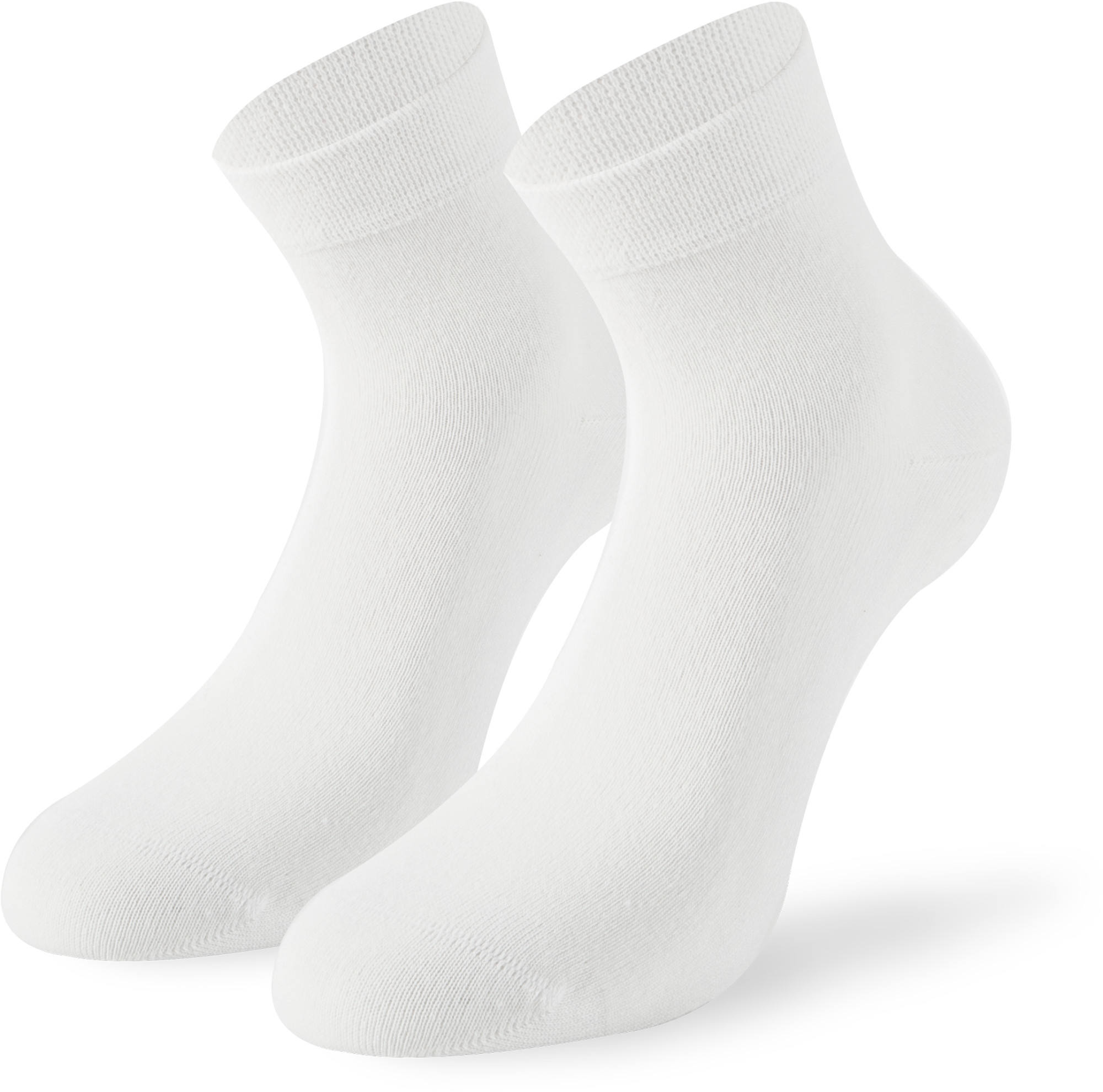 Lenz Soft Touch Quarters Socks - 2 Pack white 43-46 Figure 1