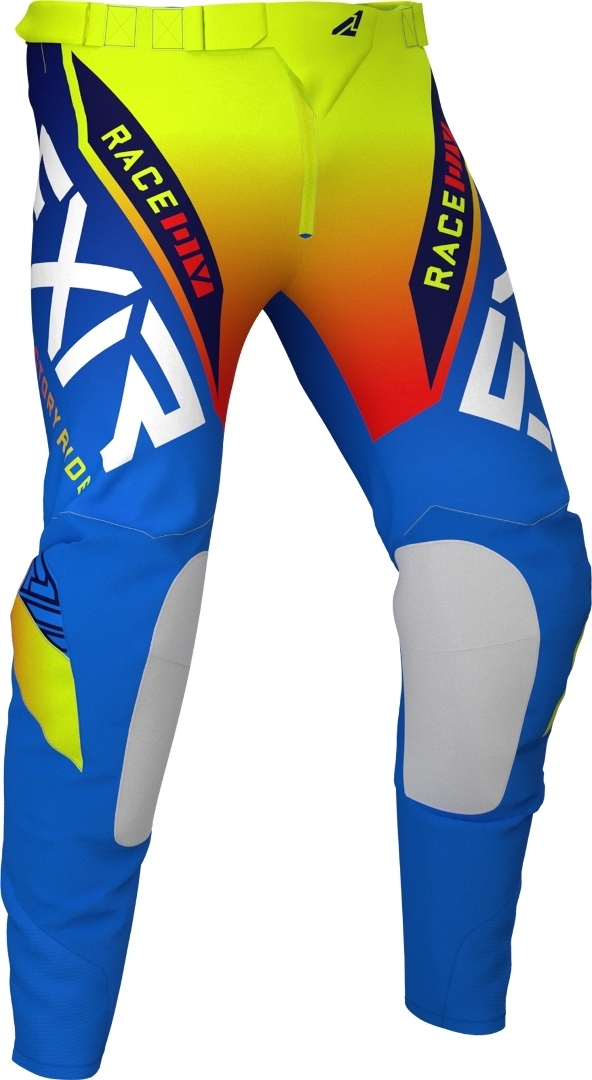 FXR Helium MX Gear Motocross bukser blå/gul 32 Figur 1