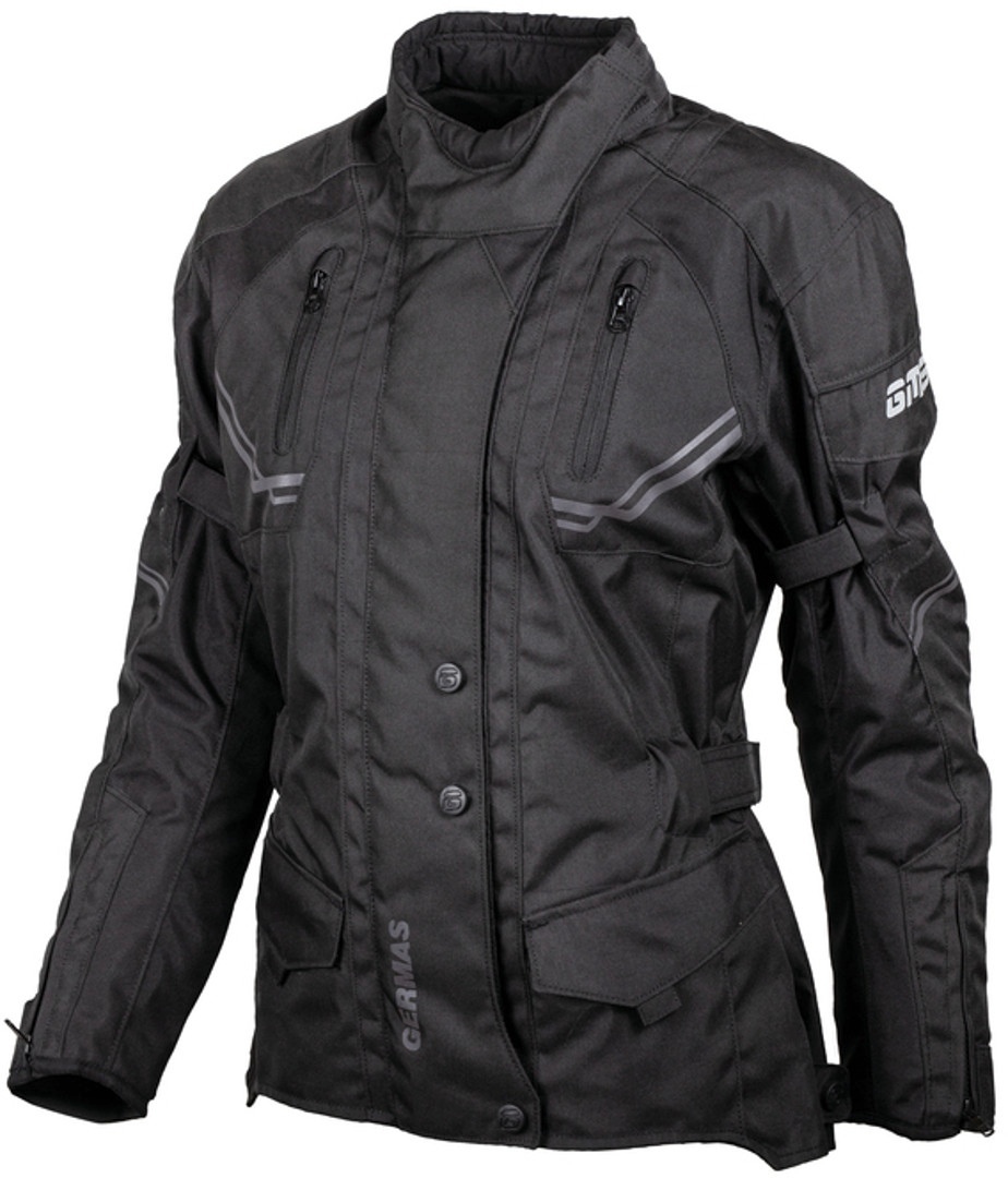 GMS Taylor Dame motorcykel tekstiljakke Sort M Figur 1