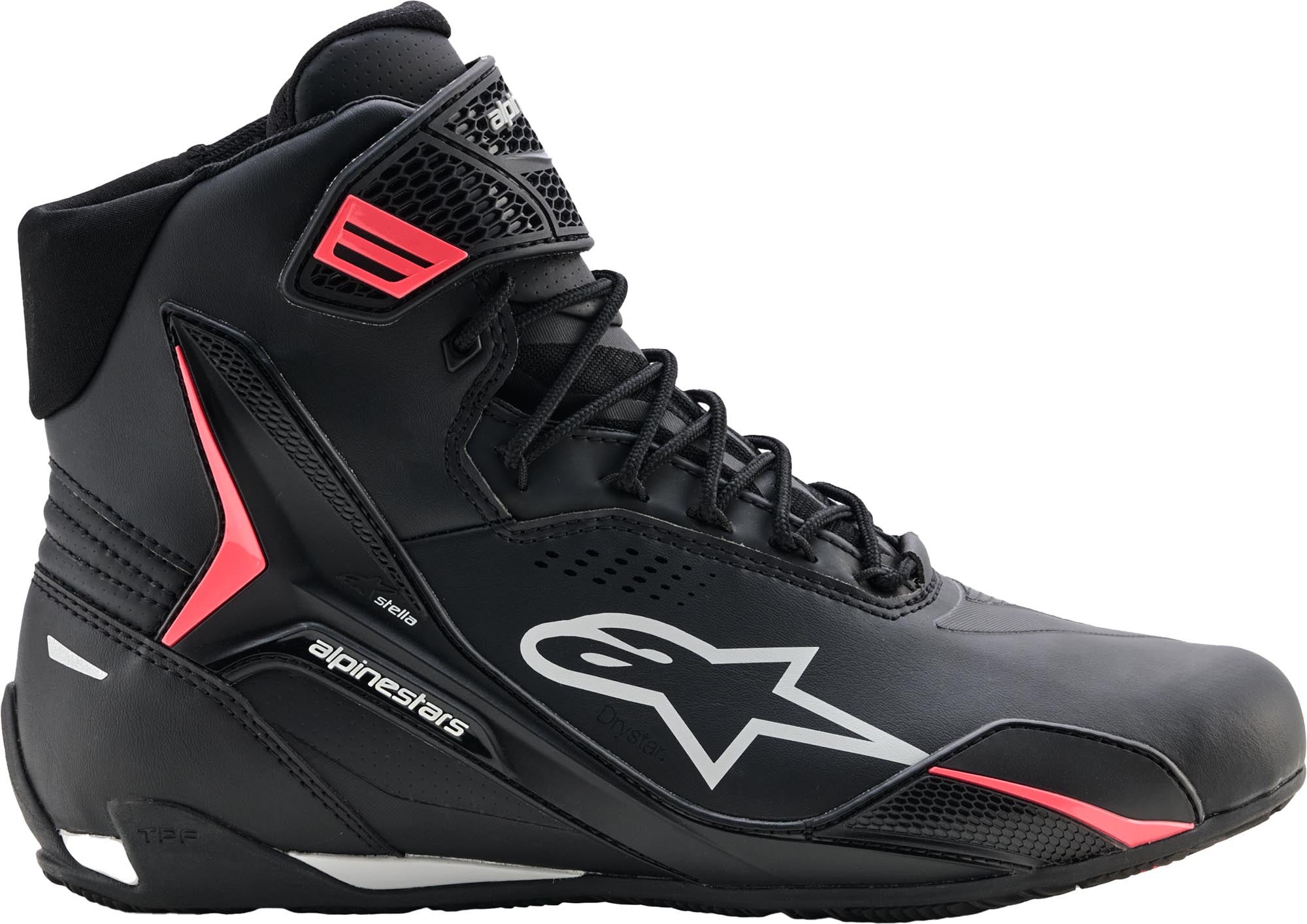 Alpinestars Stella Faster 4 Drystar vandtætte damer motorcykel sko sort/grå/pink 9,5 (42) Figur 3