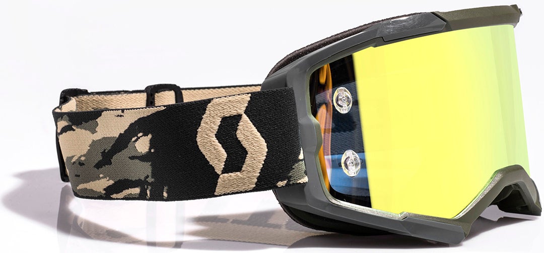 Scott Fury Chrome Motocross Brille gelb/grün/schwarz Abbildung 2