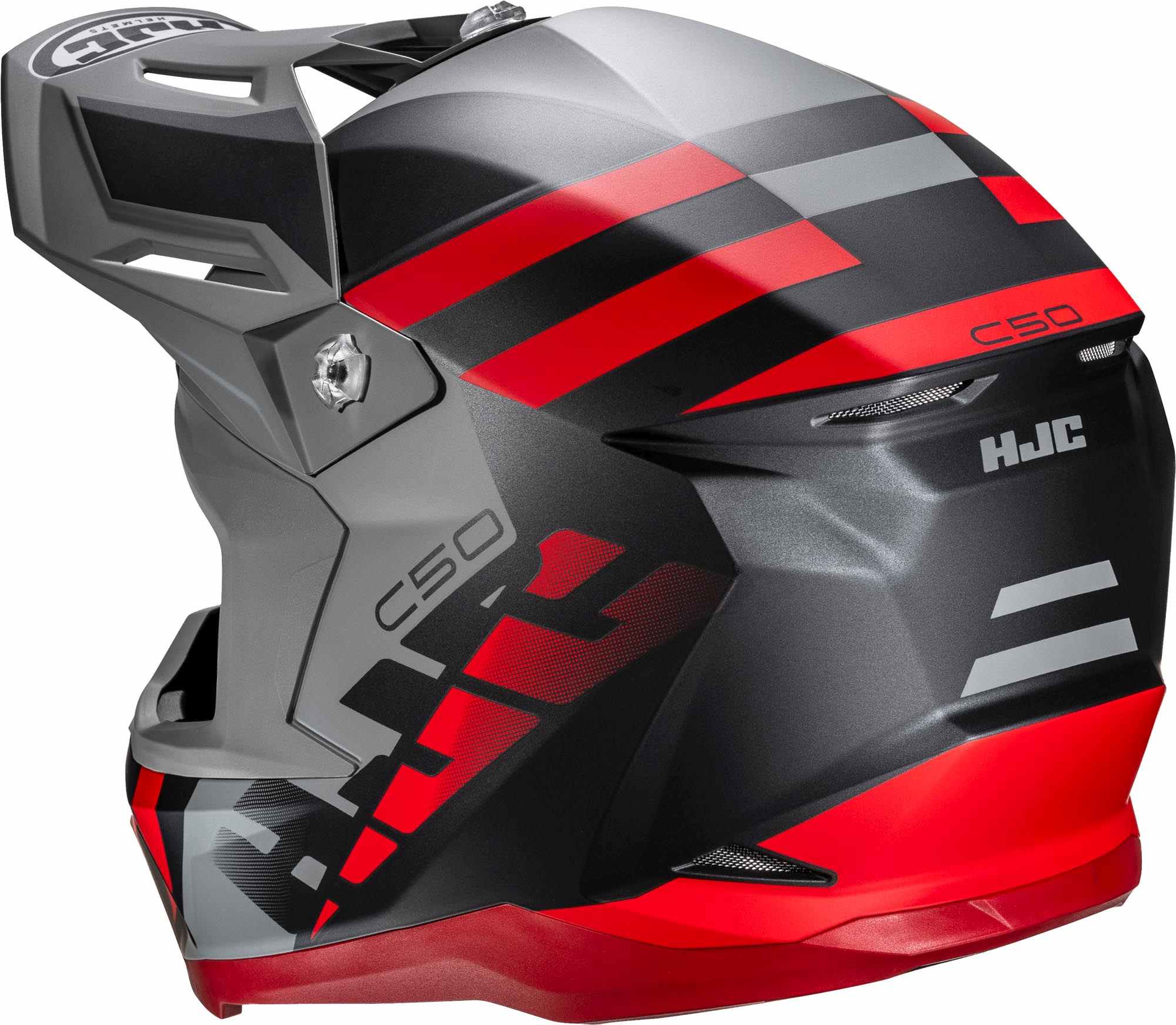 Side view of HJC C50 Mirage Motocross Helmet