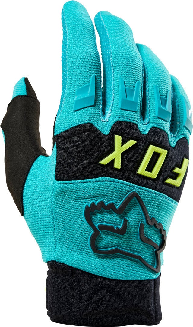 FOX Dirtpaw Motocross handsker turkis/sort L Figur 1