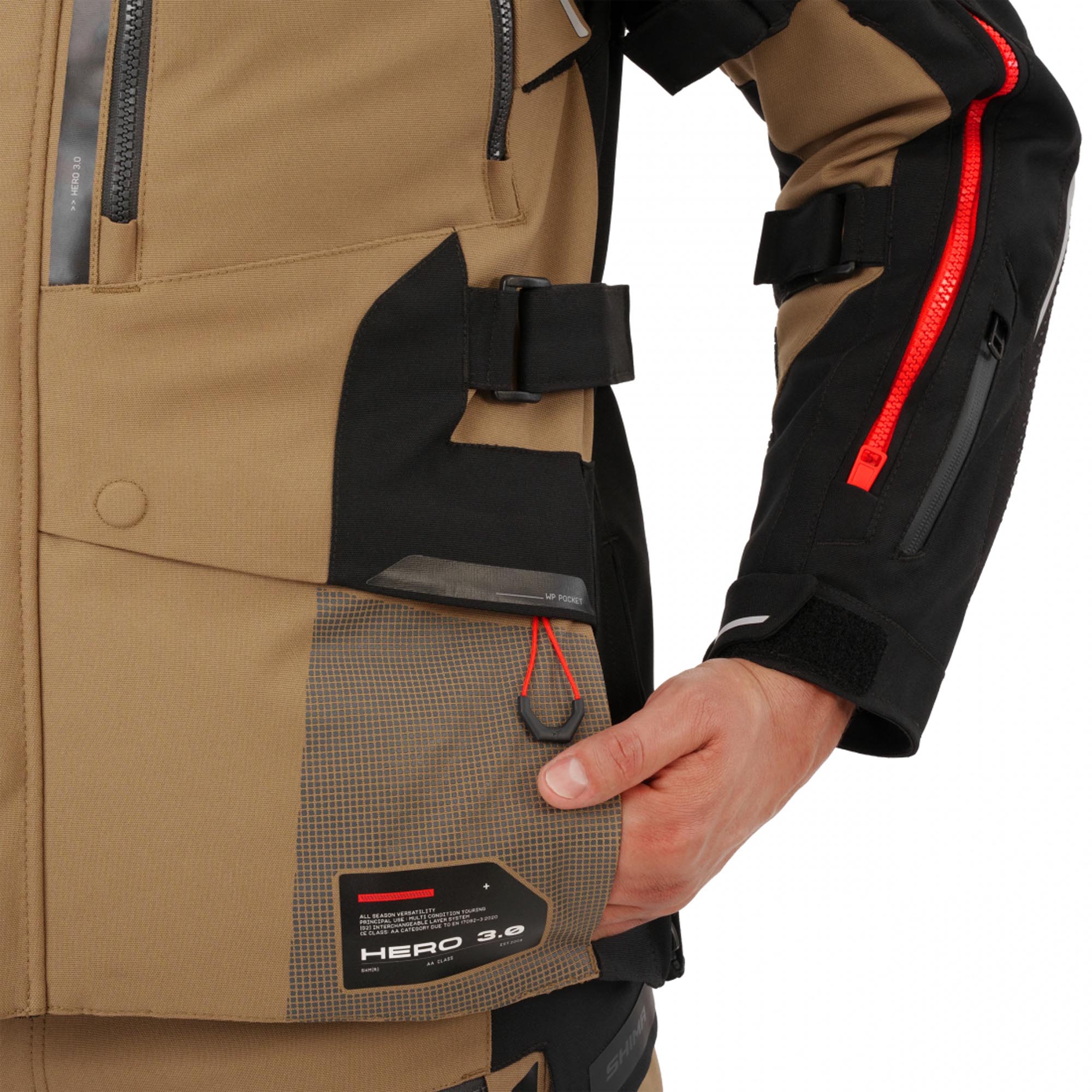 SHIMA Hero 3.0 Motoristična tekstilna jakna rjava 3XL Slika 22