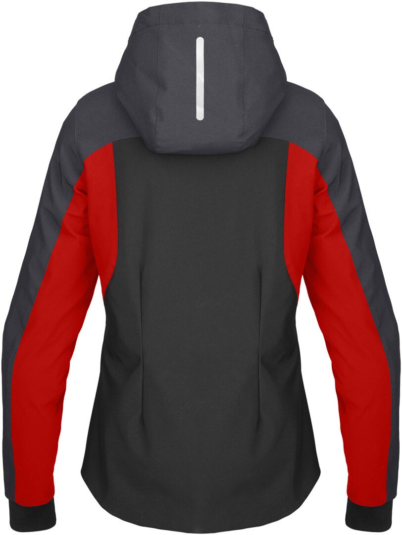 Spidi H2Out II sudadera con capucha impermeable para mujer negro/rojo L Figura 2