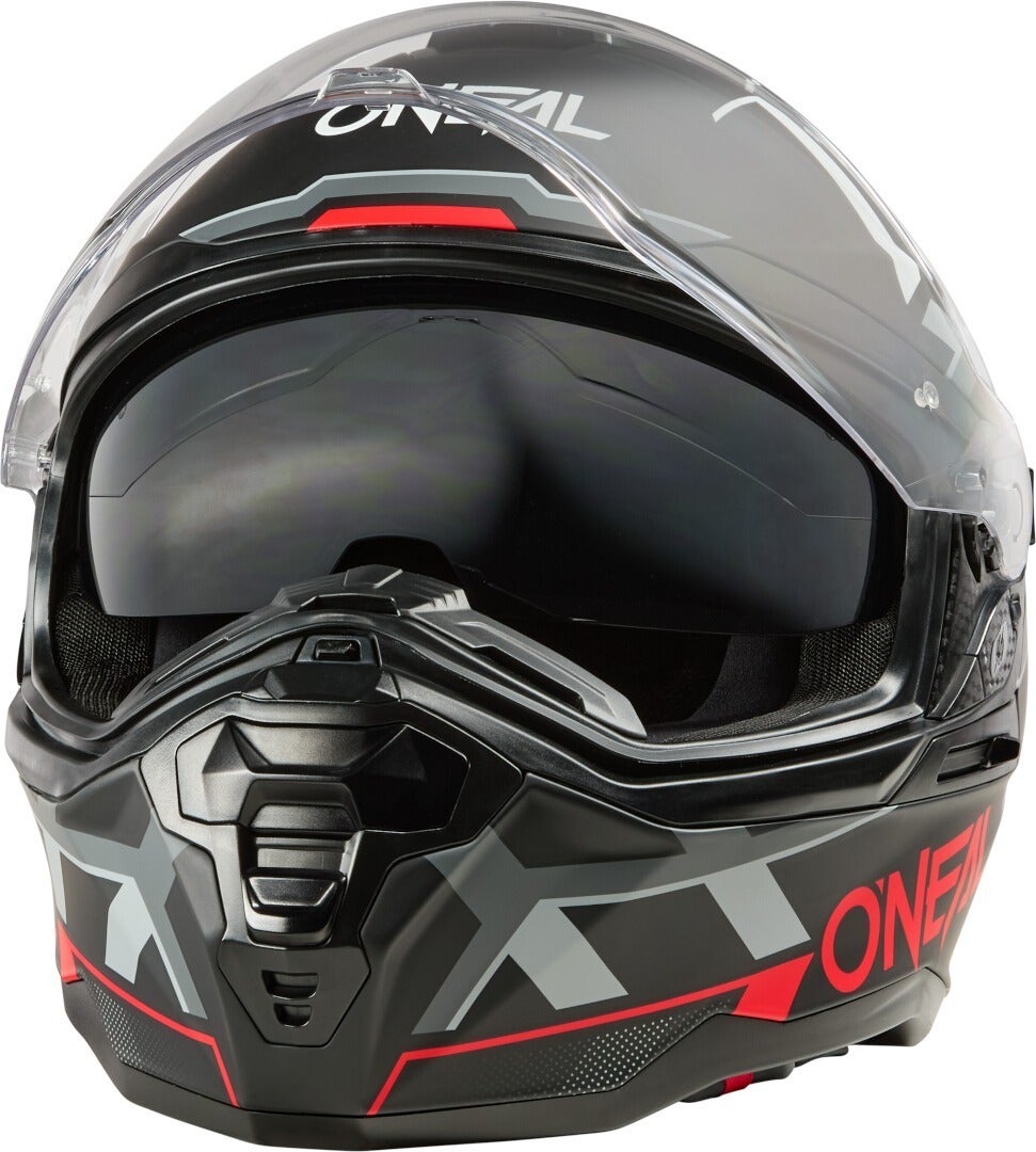 Oneal D-SRS Square V.25 Motocross hjelm sort mat/grå/rød M Figur 7