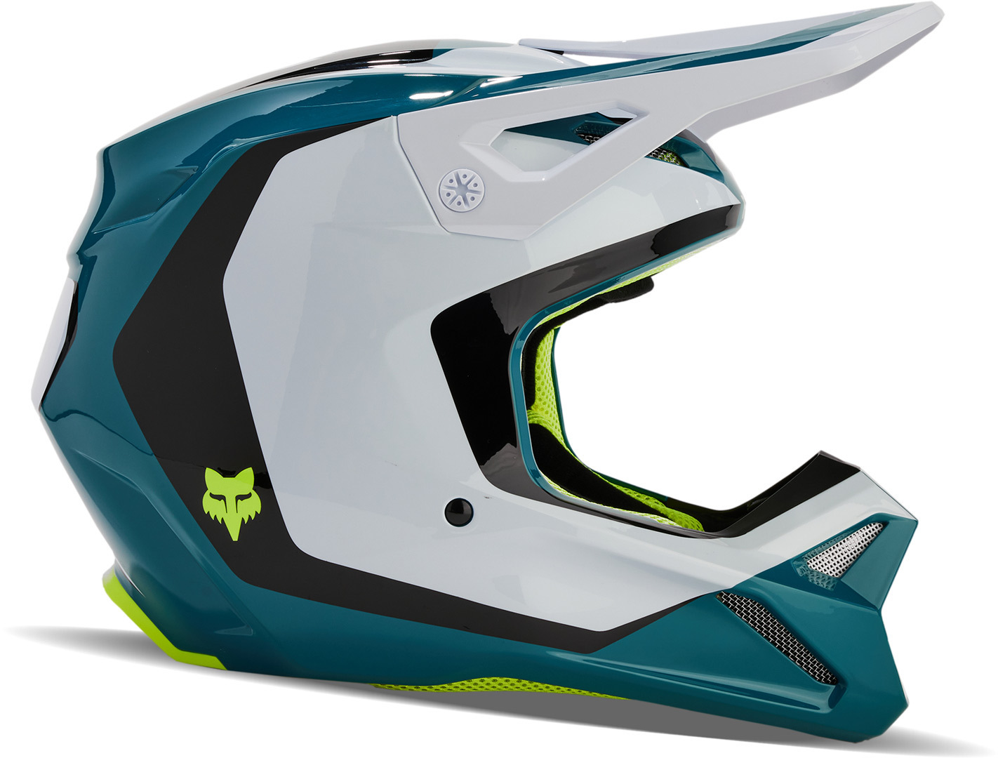 FOX V1 Nitro MIPS Motokrosová přilba bílá/benzín/černá L (59/60) Obrázek 9