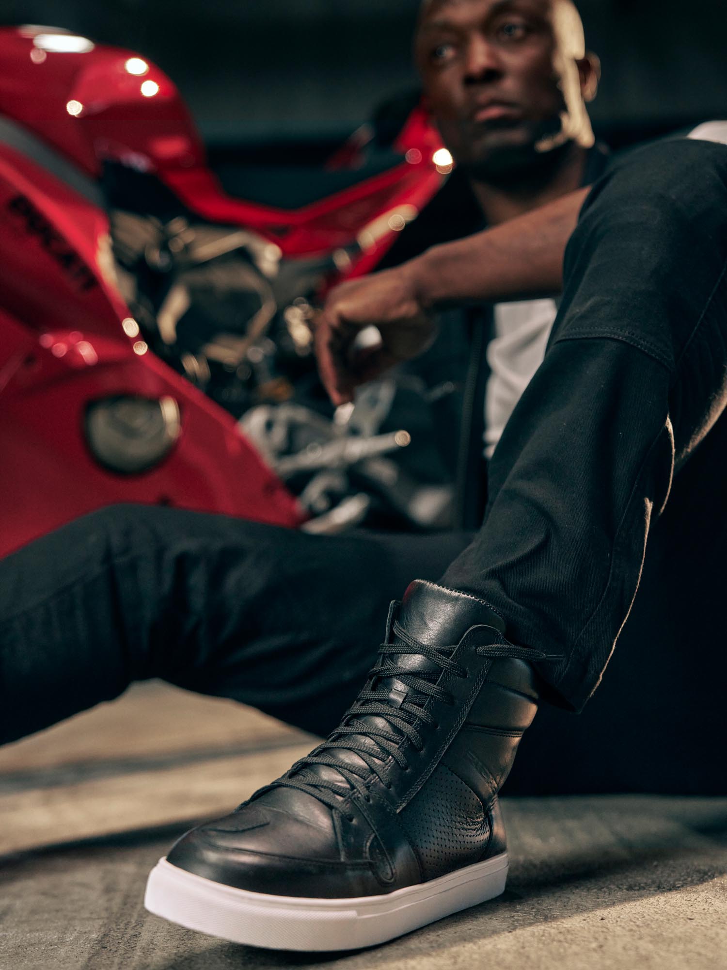 Richa Chaser Chaussures de moto imperméables Noir/Blanc 46 Figure 9