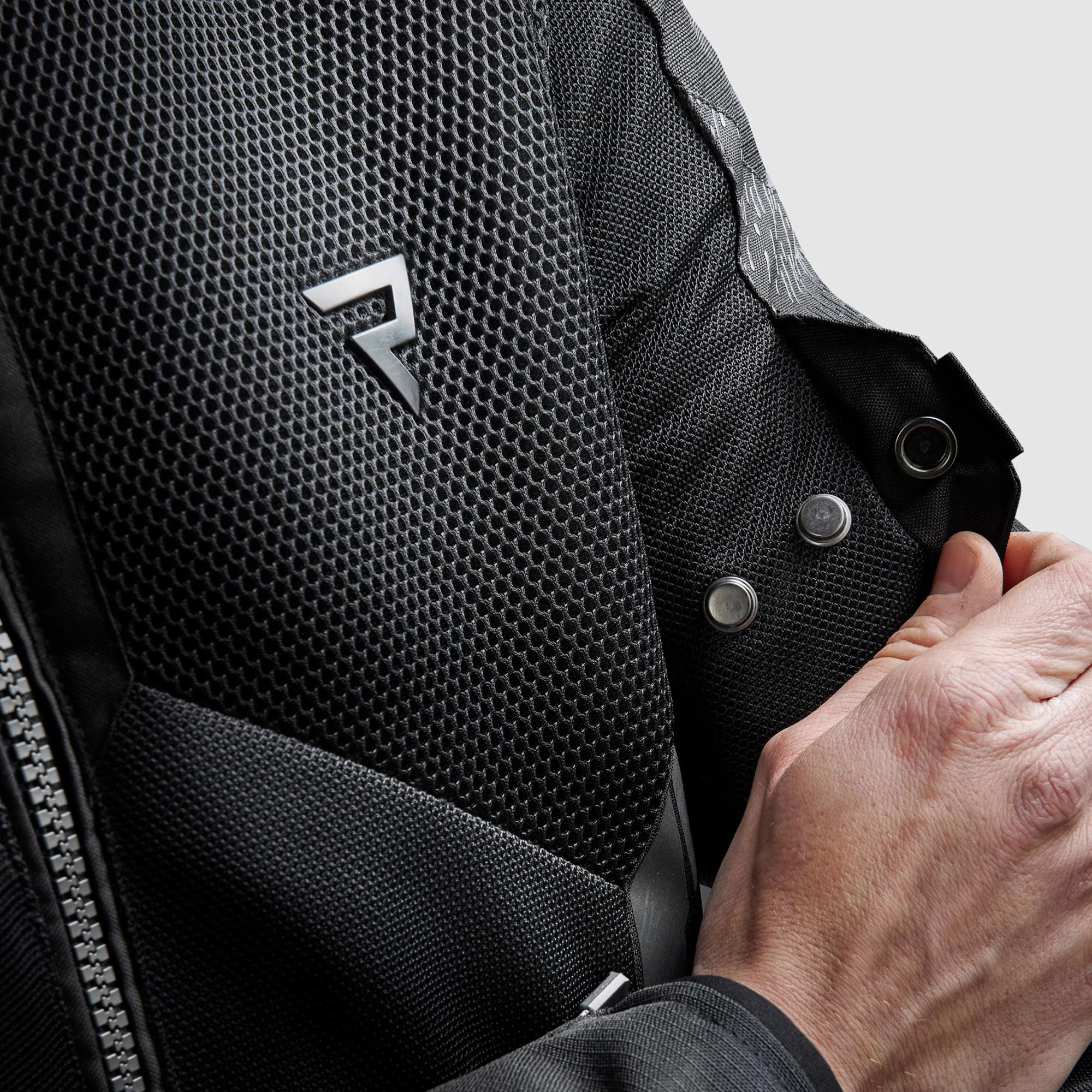 Side view of Rebelhorn Jax waterproof Motorcycle Textile Jacket