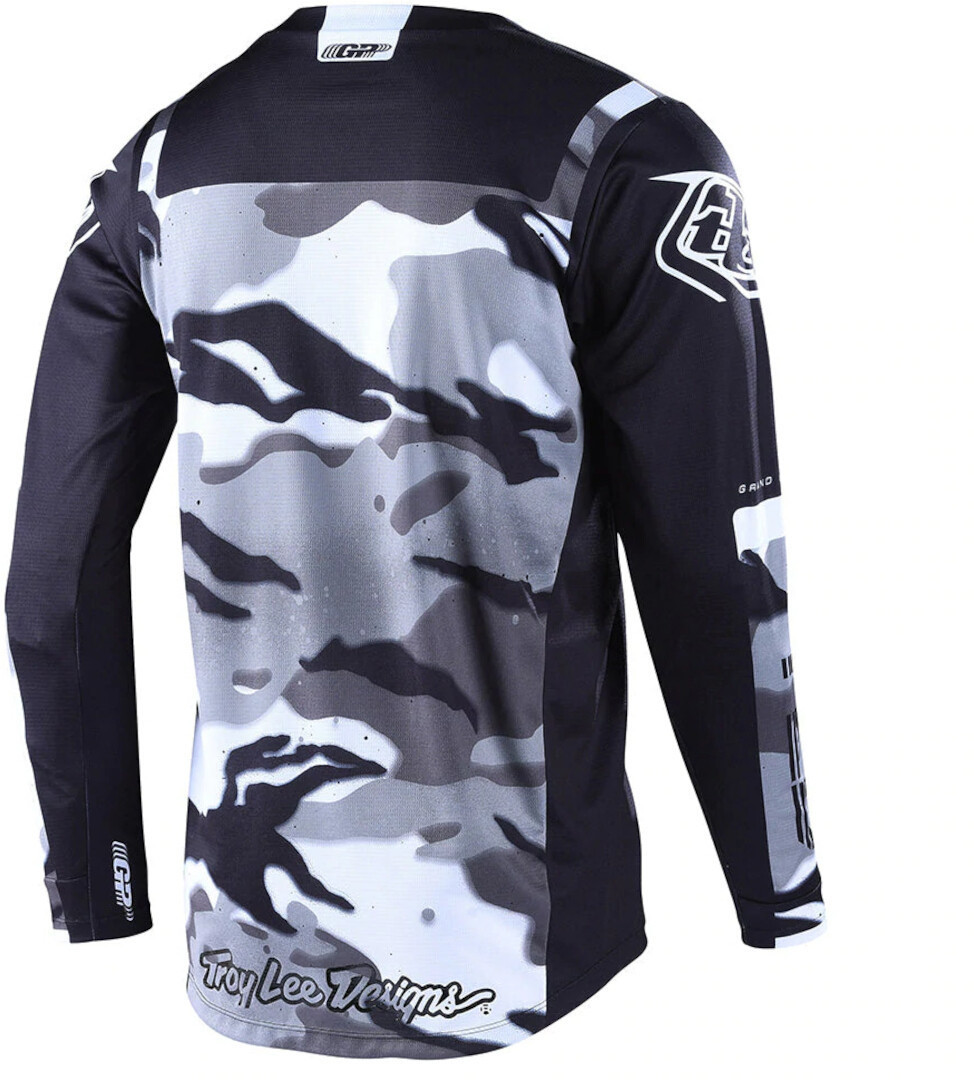 Troy Lee Designs GP Brazen Camo Tricou de motocross Negru/gri L Figura 2