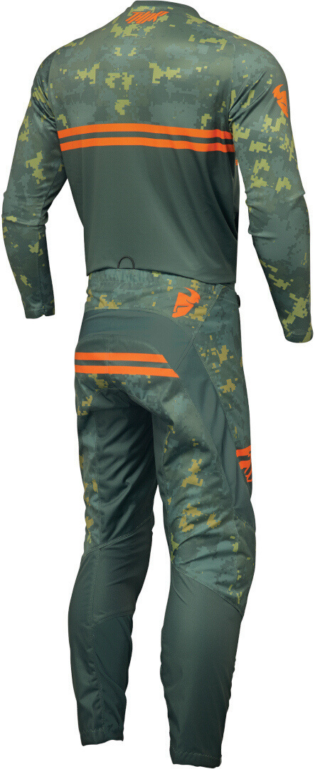 Thor Sector Digi Camo Pantalon de motocross Vert/Orange 38 Figure 5