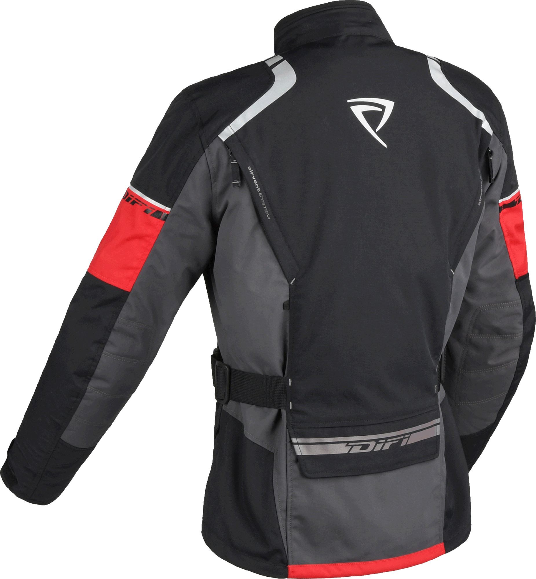 DIFI Navigator Aerotex imperméable dames moto textile veste noir/rouge 2XL Figure 2