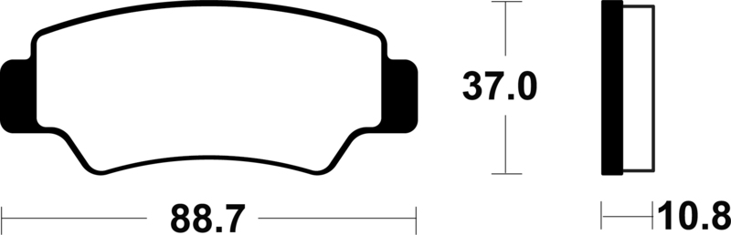 TECNIUM Plaquettes de frein métal fritté - MO4487 Figure 1