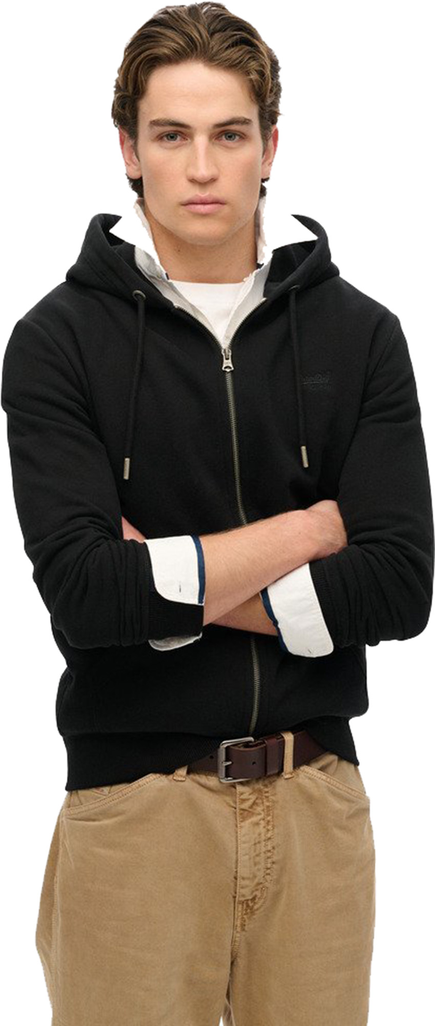 Superdry & Co Essential Logo Sweat à capuche zippé noir M Figure 4