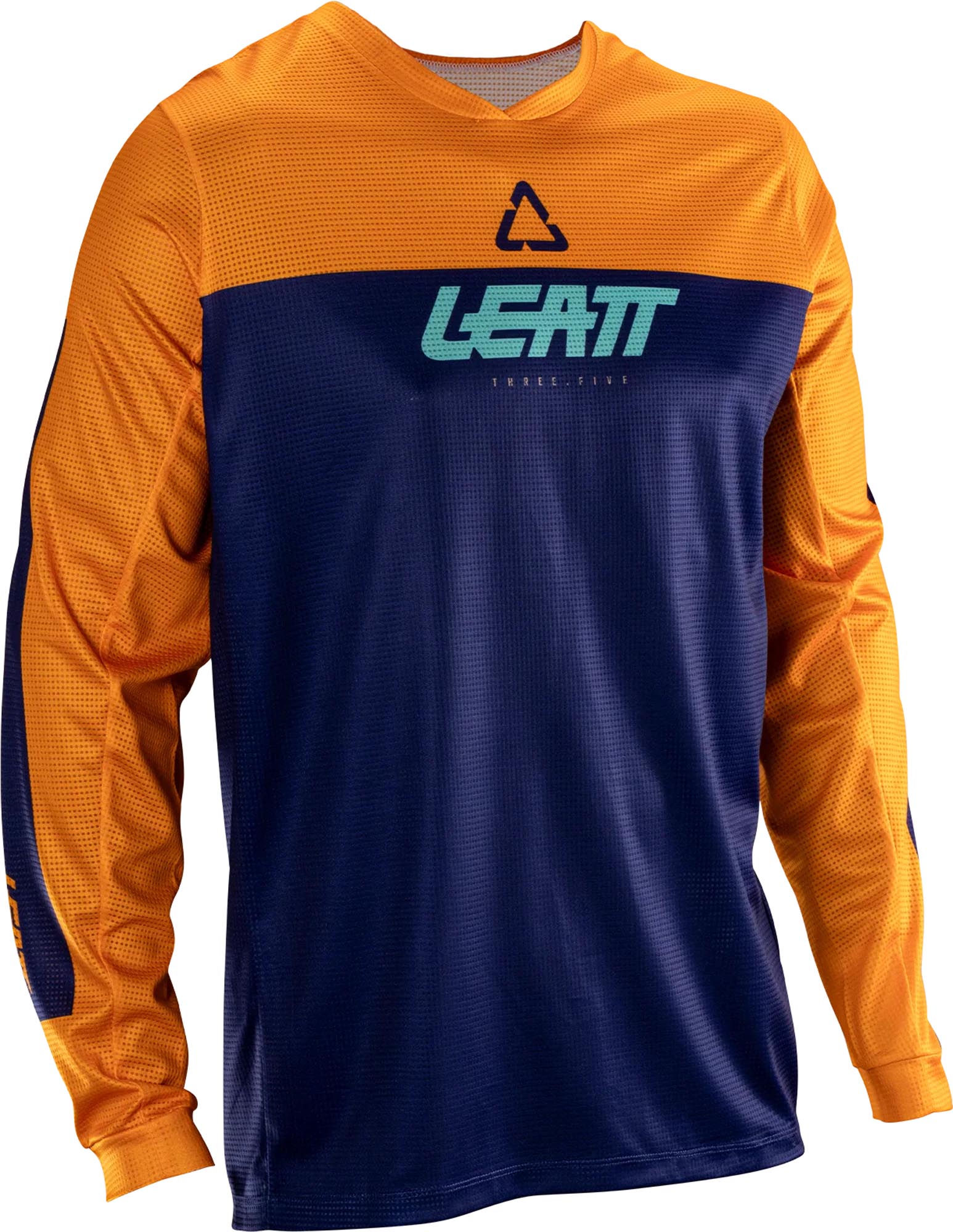 Leatt Moto 3.5 Duo Motocrosstrøje blå/orange M Figur 1