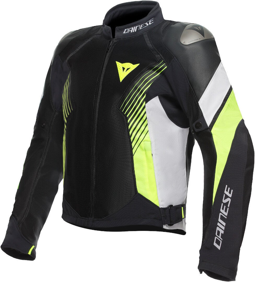 Dainese Super Rider 2 Absoluteshell Motorcycle Textile Jacket black/white/neon-yellow 48 Figure 1