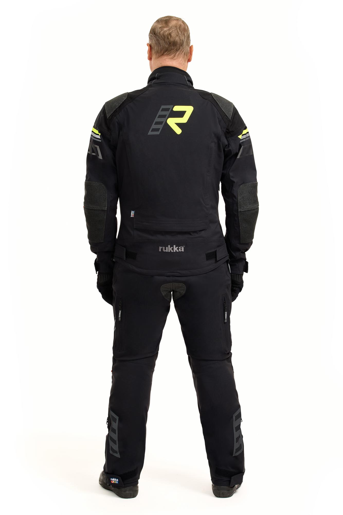 Rukka Armatou-R Motorfiets textiel jas Zwart/Geel 60 Figuur 4