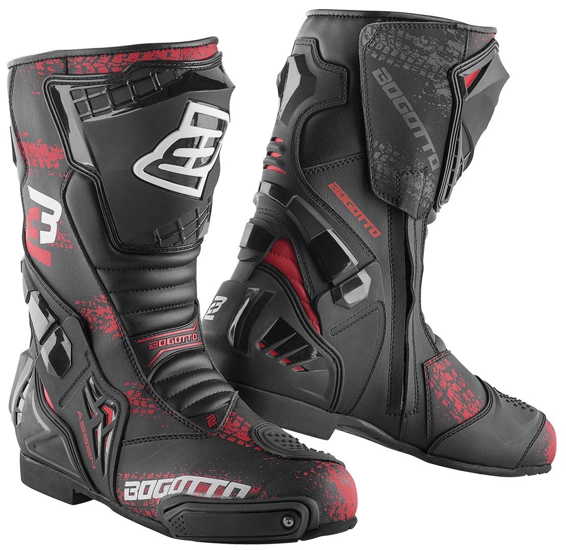 Bogotto Assen Evo Motorcycle Boots black/red 46 Figure 1