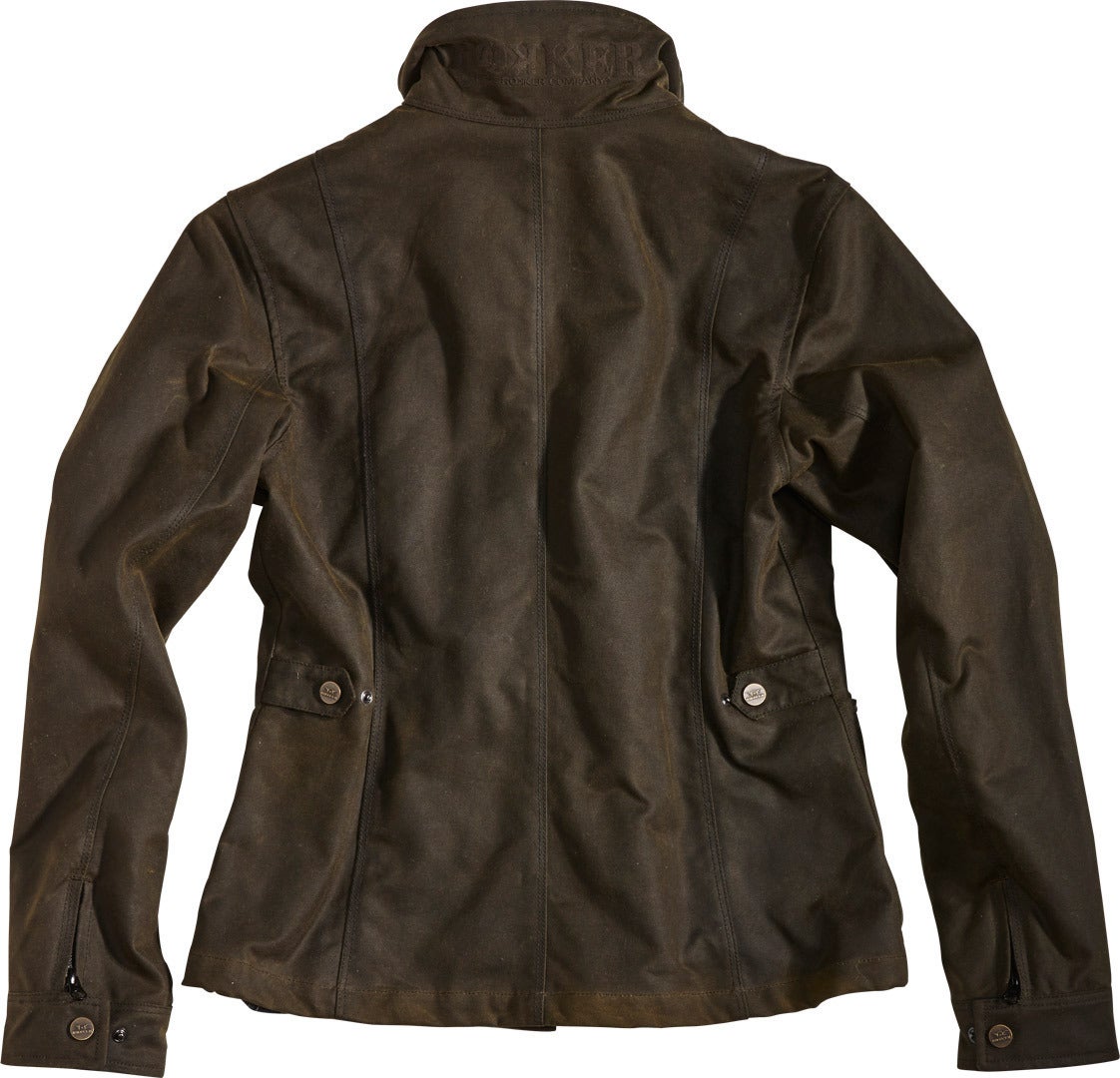 Rokker Wax Cotton Lady Jacket Vert XL Figure 2