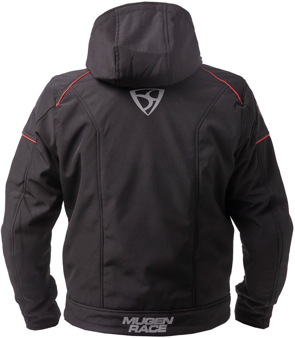 MUGENRACE Srippy waterproof Softshell Jacket black/red M Figure 3