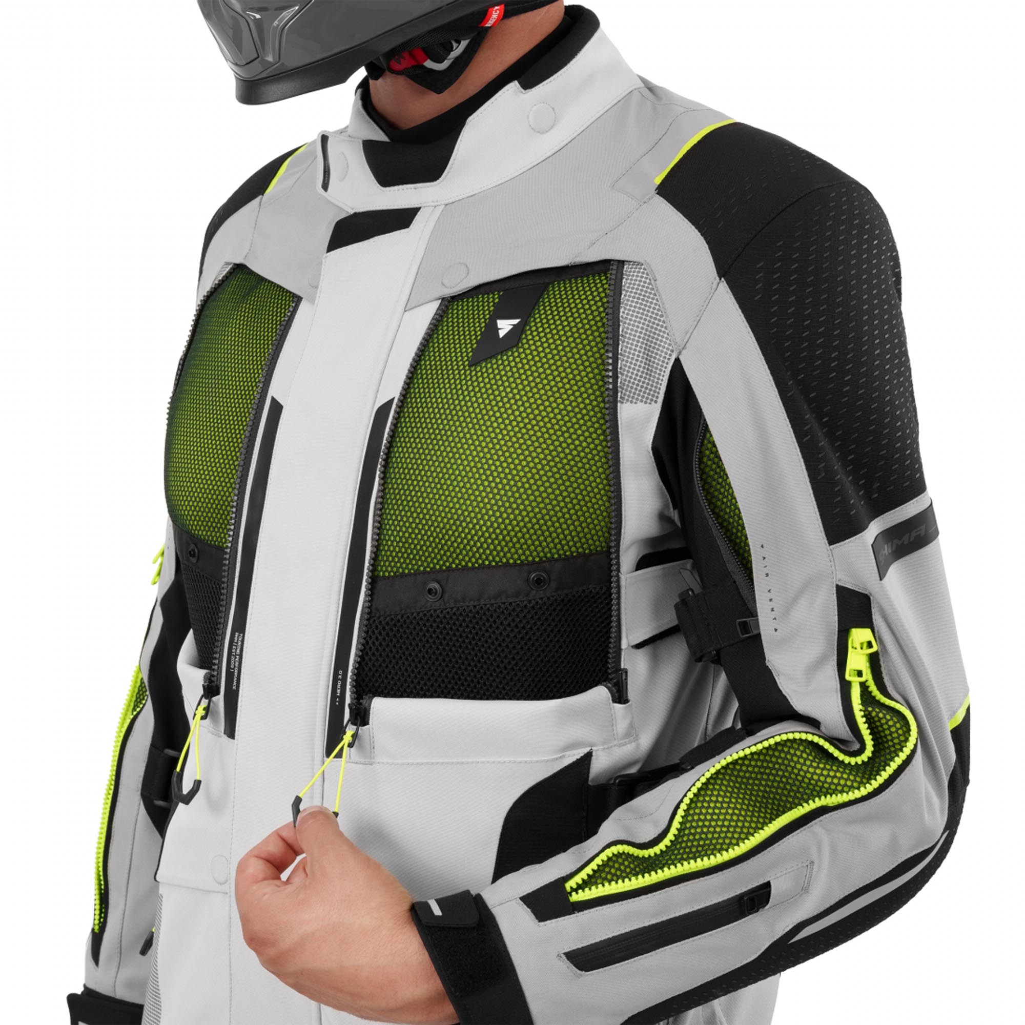 SHIMA Hero 3.0 Motorcycle Textile Jacket grey/yellow S Figure 9