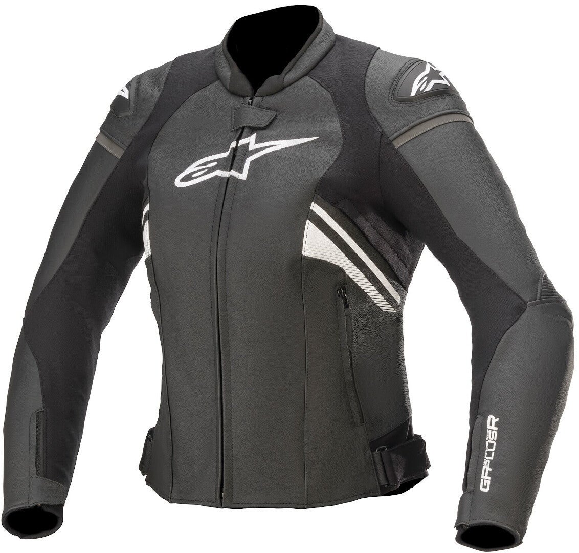 Alpinestars Stella GP Plus R V3 Dames Motorfiets Leren Jas zwart/wit 46 Figuur 1