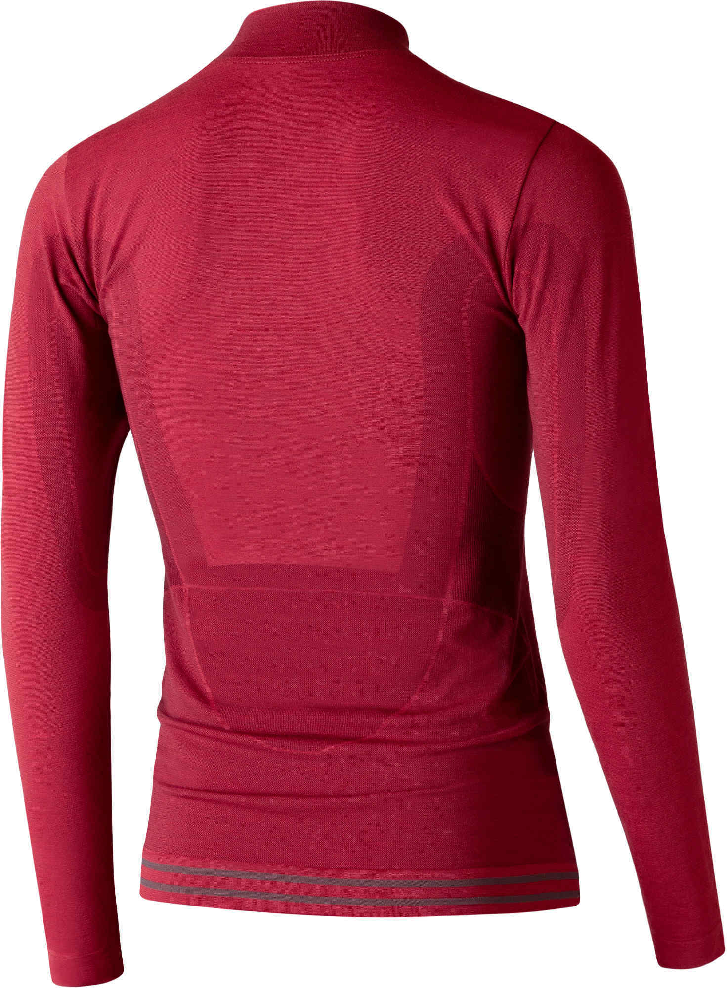 Lenz 6.0 Merino Turtle Neck Cămașă cu mânecă lungă pentru doamne Roșu închis XS Figura 2