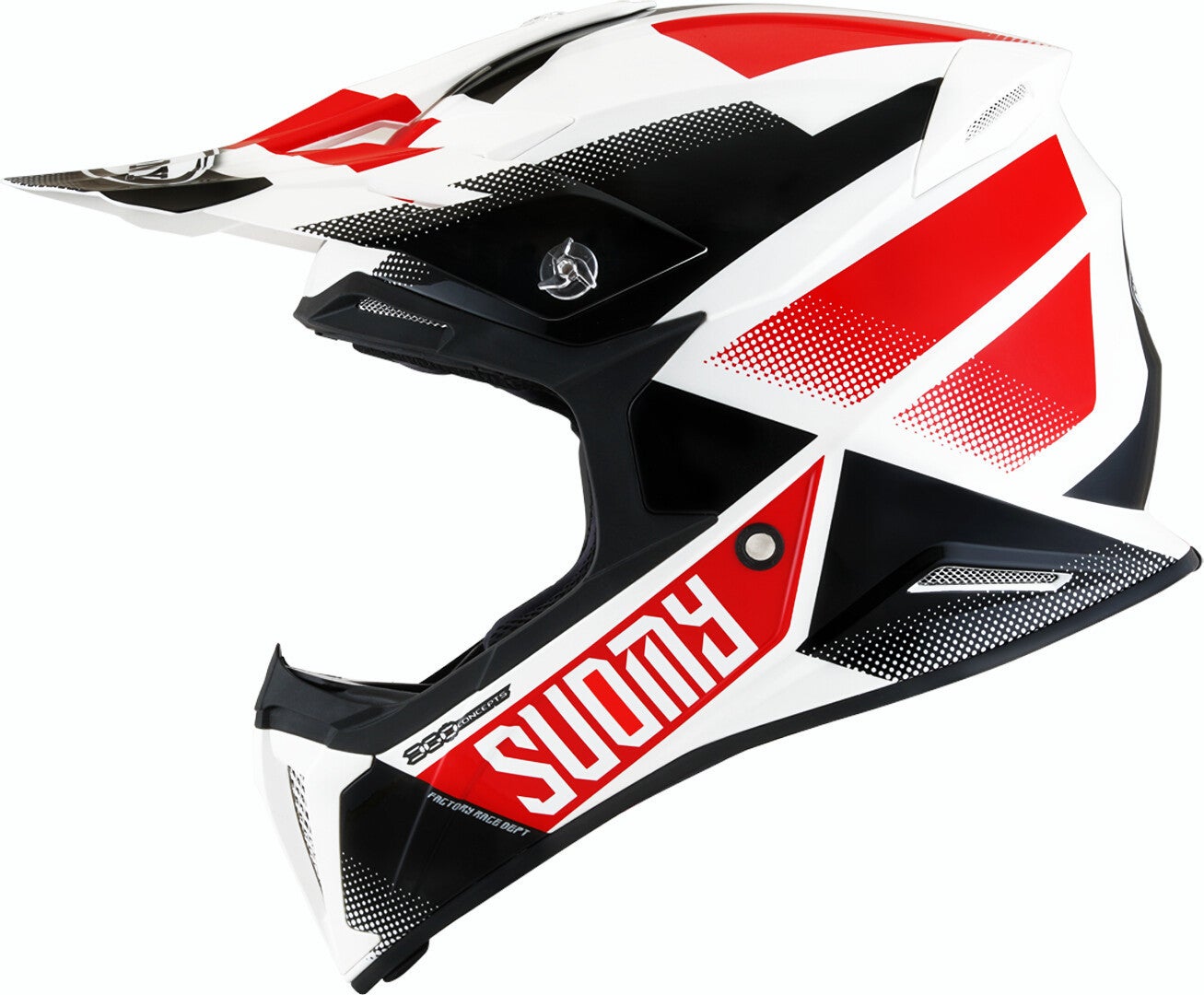 Suomy X-Wing Grip Capacete de motocross branco/preto/vermelho L Figura 1