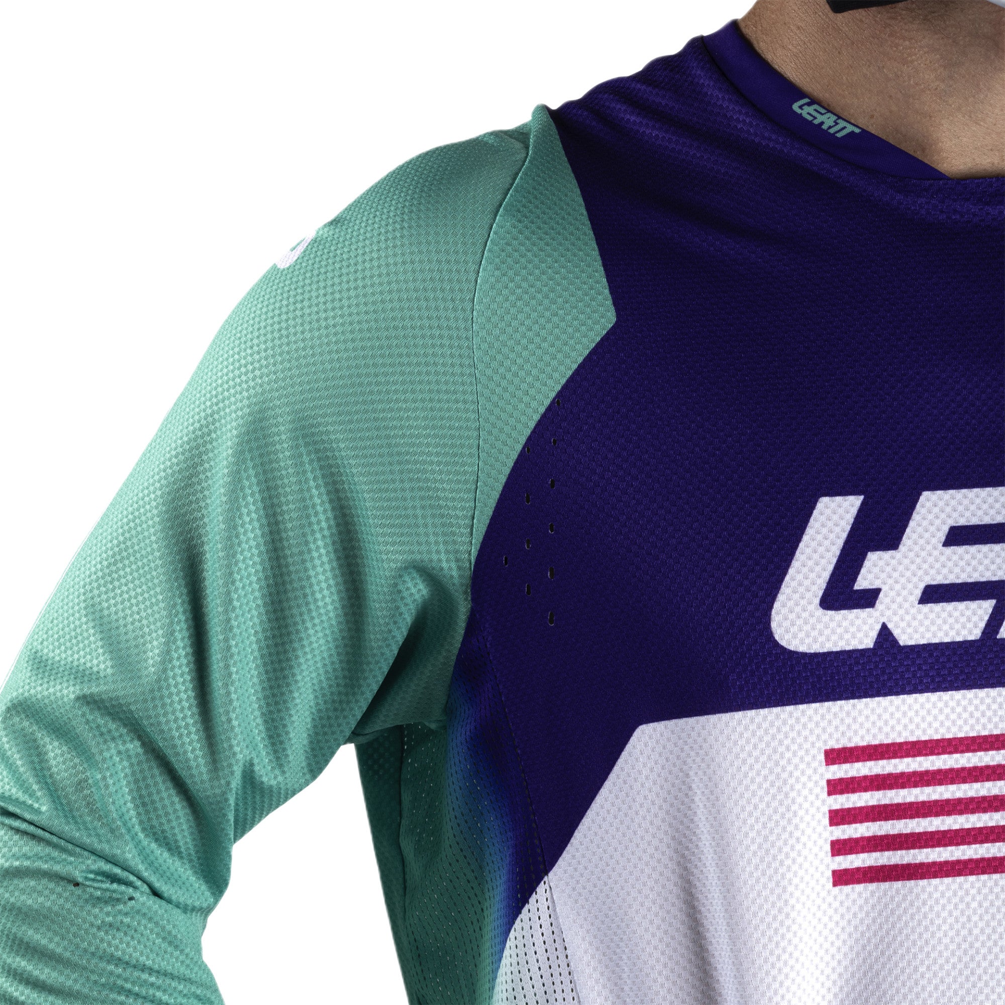 Leatt Moto 4.5 Lite V26 Maillot de motocross violet/vert M Figure 6