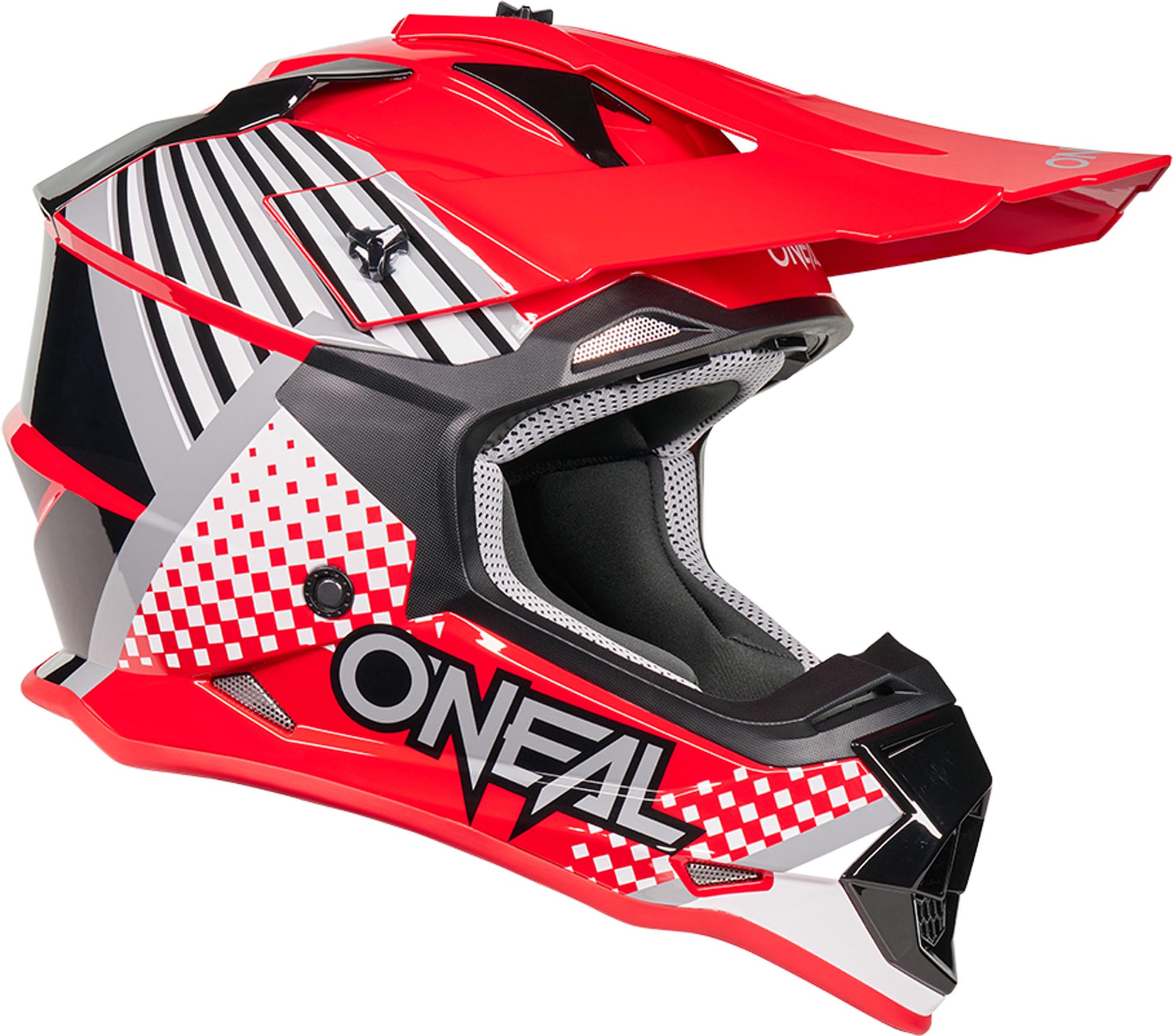 Oneal 2SRS Vector Motocross Helm rot/schwarz M (57/58) Abbildung 3