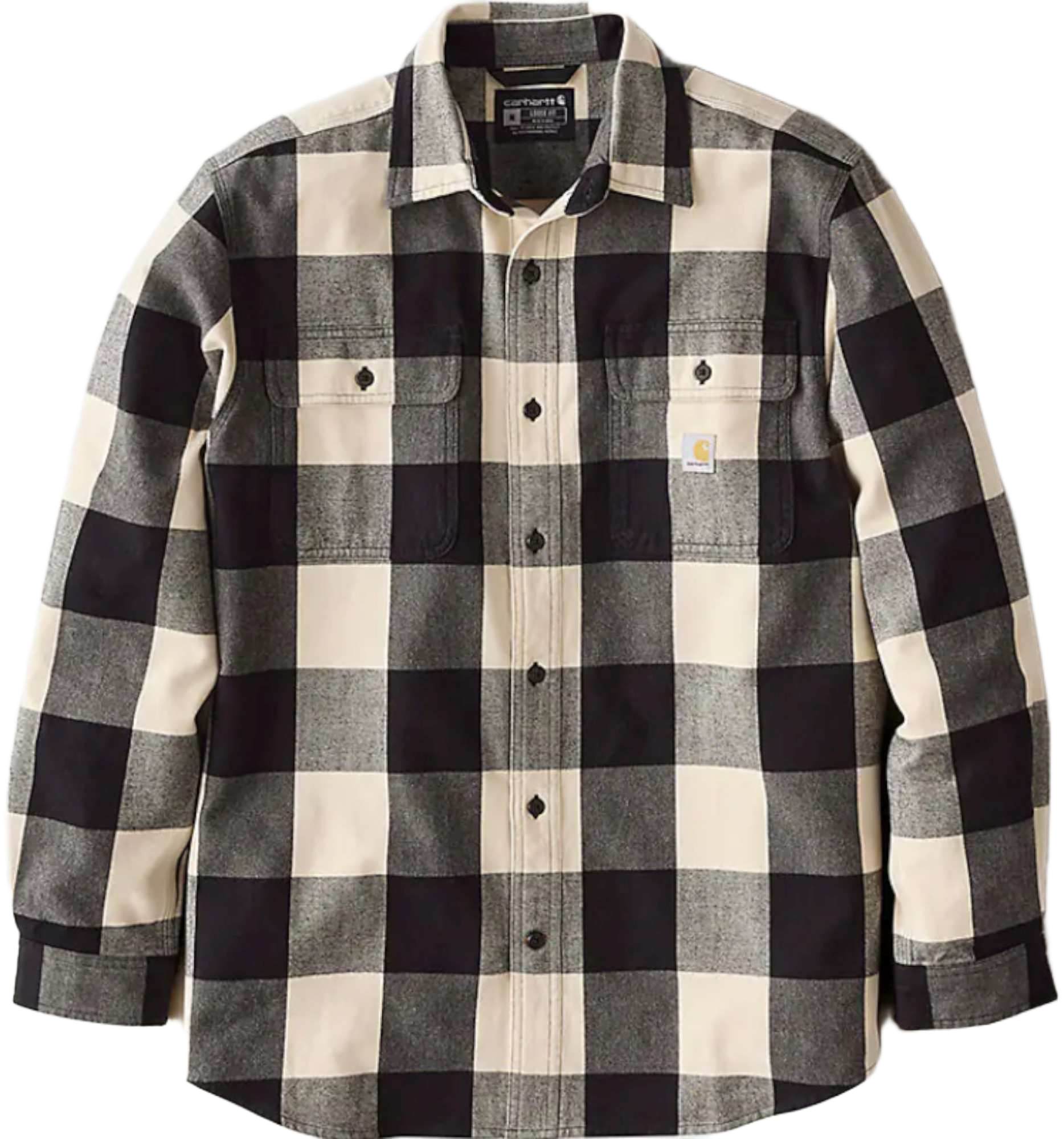 Carhartt Hubbard Loose LS Plaid Camicia beige S Figura 1