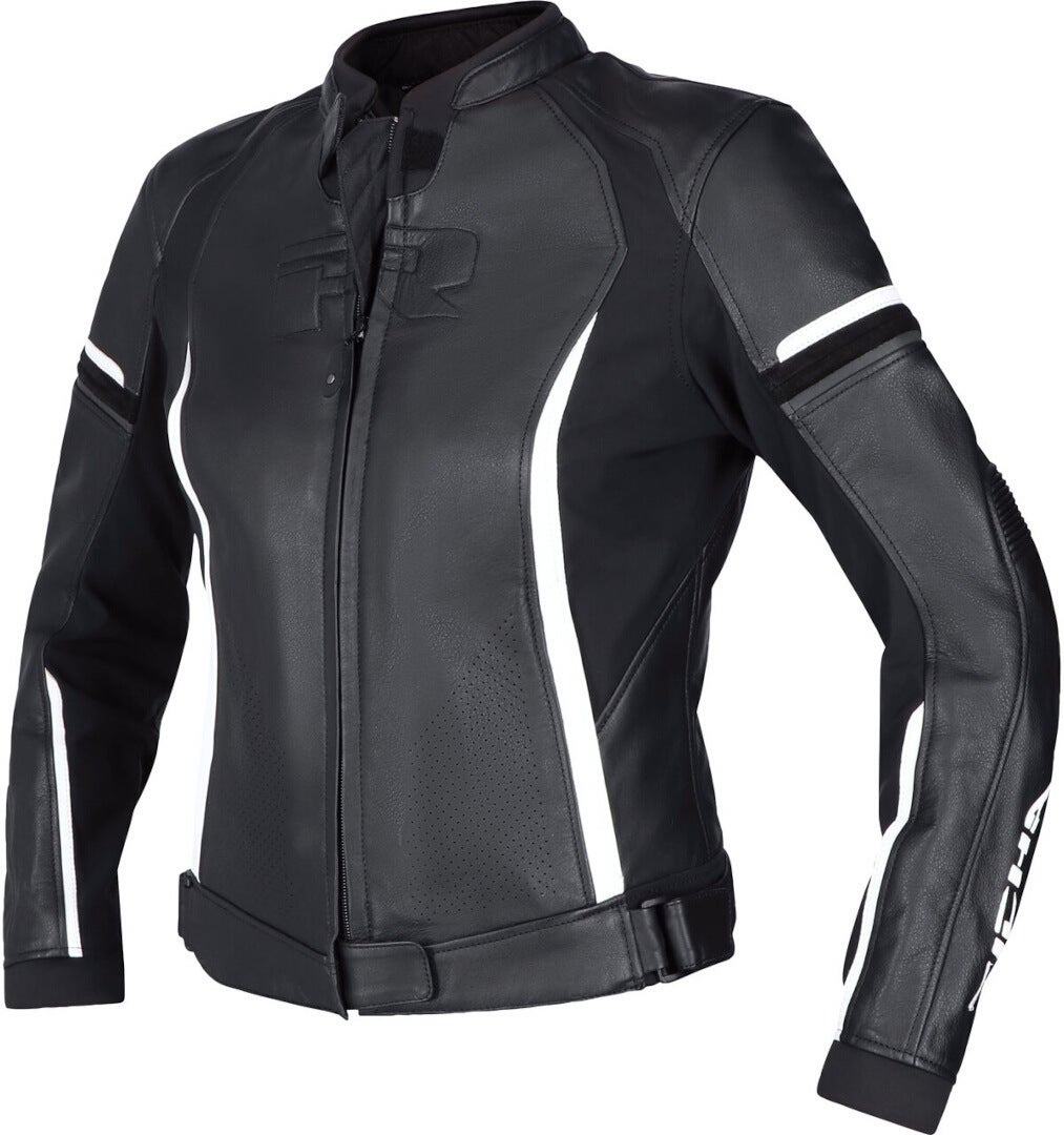 Richa Laura Ladies Motorcycle Leather Jacket black/white 38 Figure 2