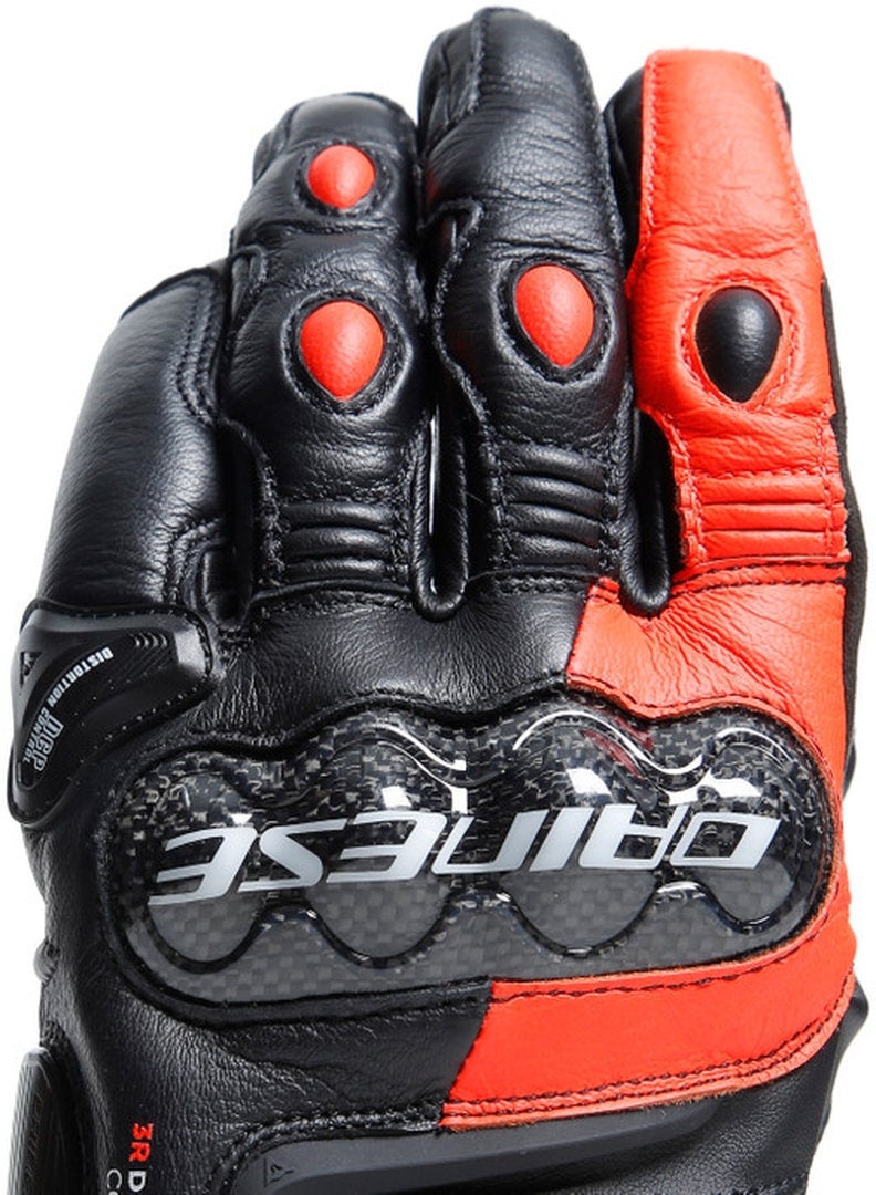 Dainese Carbon 4 Short Motorcykelhandsker sort/rød L Figur 13