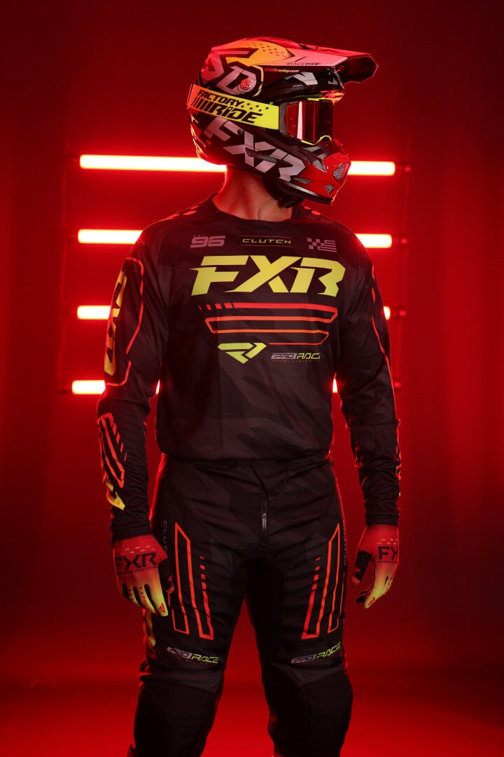 FXR Clutch 2025 Motocross bukser sort/grøn 34 Figur 5