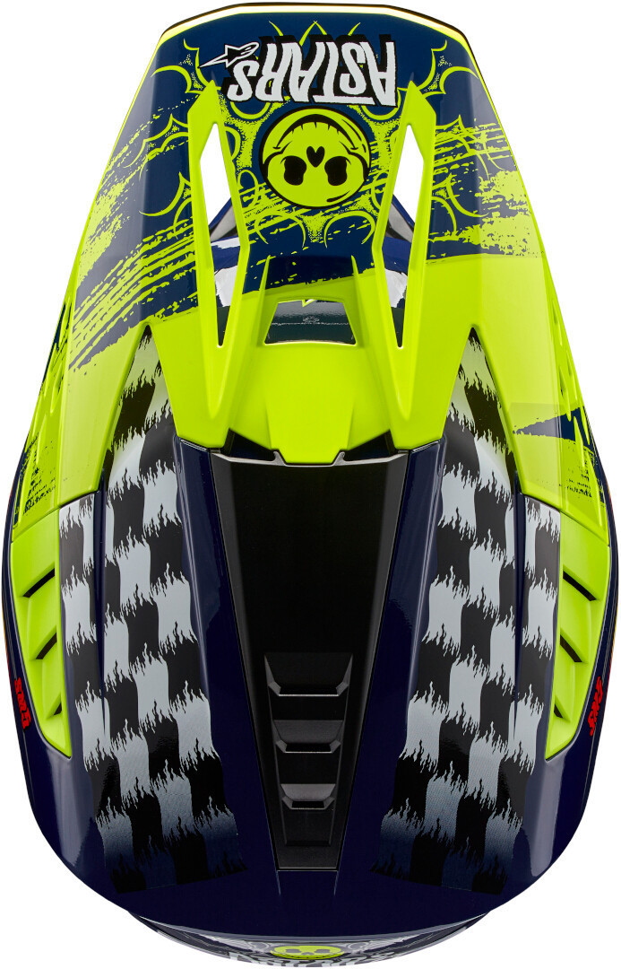 Alpinestars S-M5 Rash Cască de motocross Albastru/galben XS (53/54) Figura 2