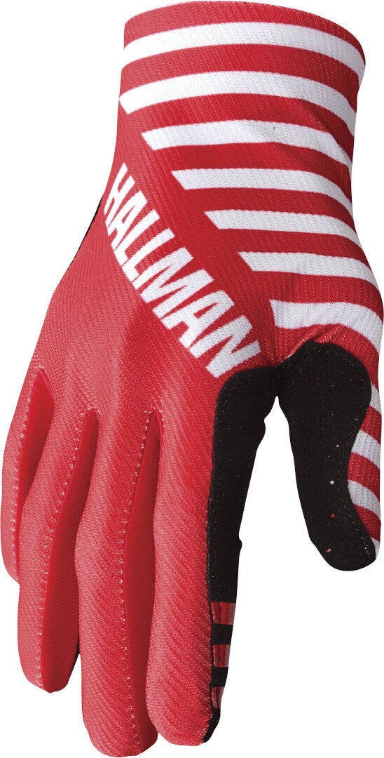 Thor Hallman Mainstay Stripe Motocross handsker rød/hvid/sort XL Figur 1
